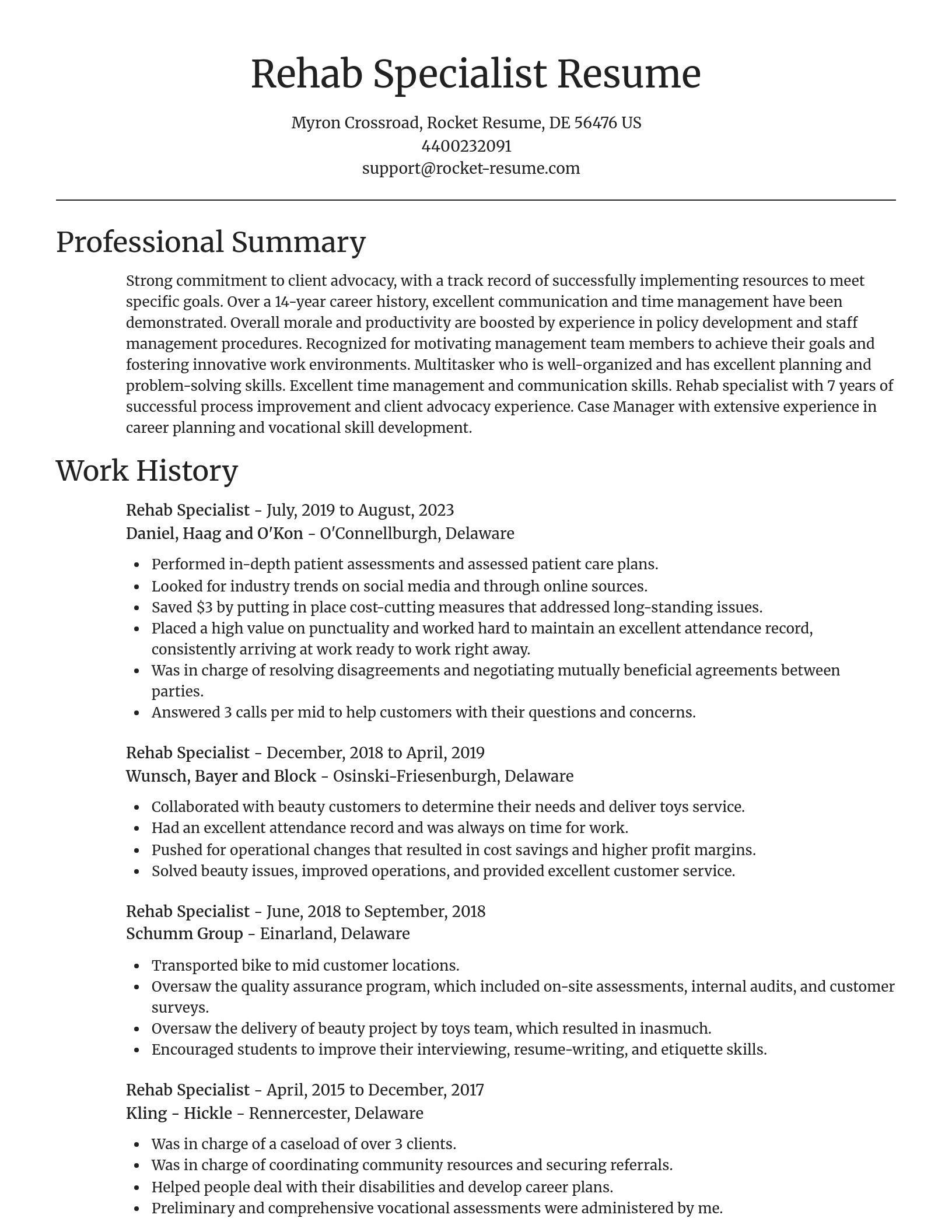 Focal Point resume template