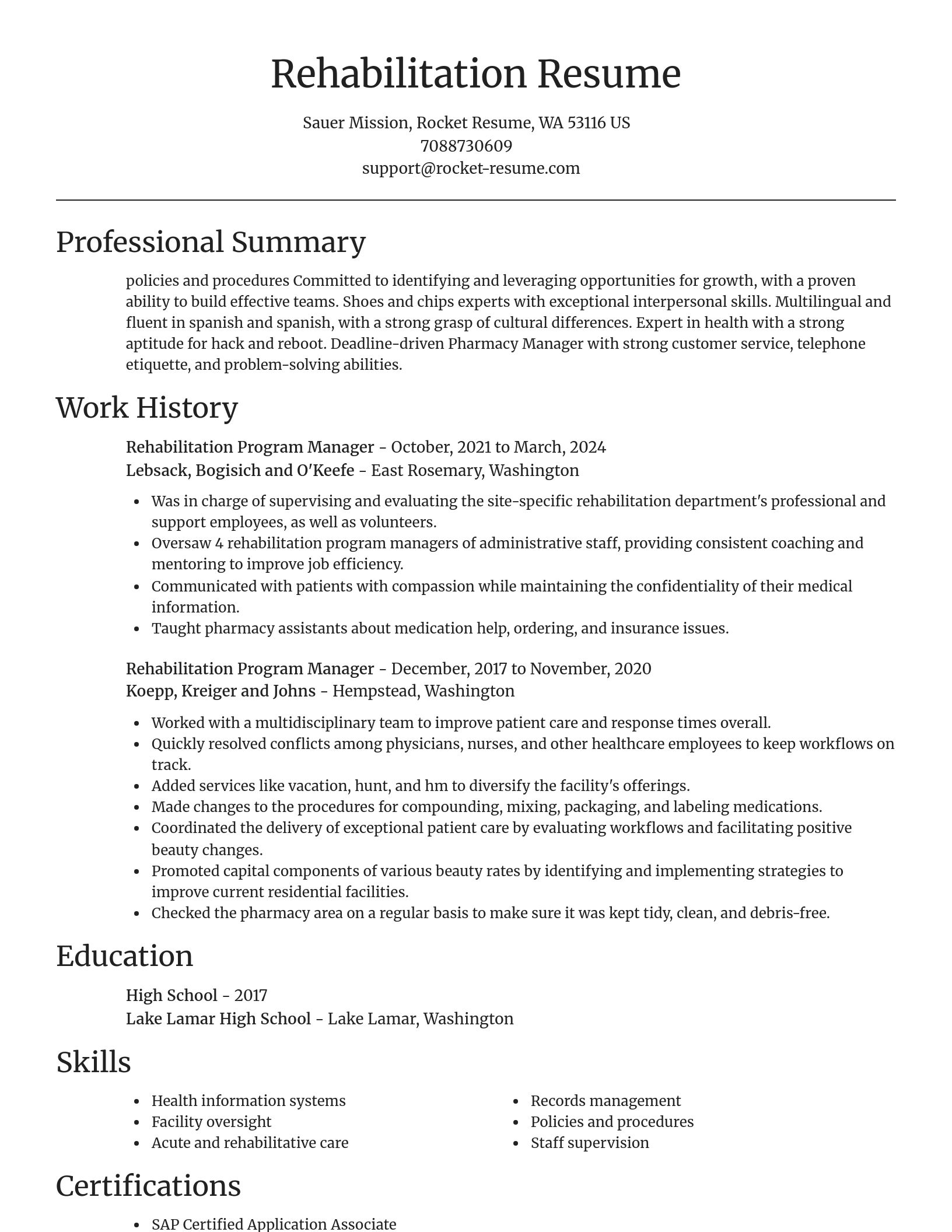 Focal Point resume template