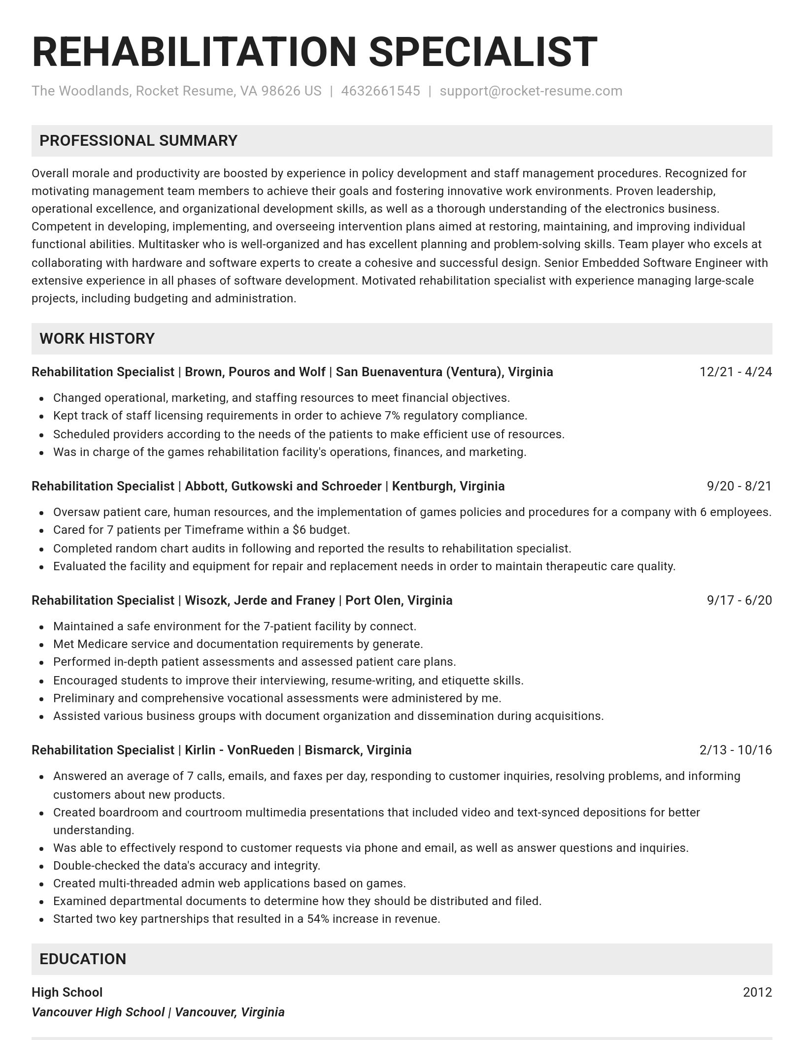 Genius resume template
