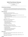 Reiki Practitioner resume template