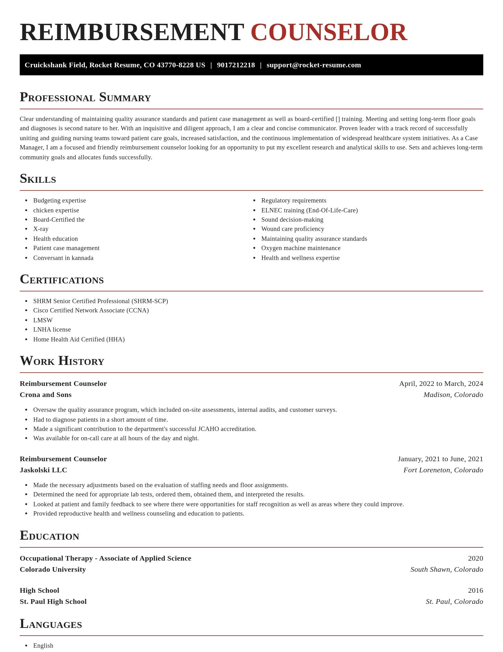 Exquisite resume template
