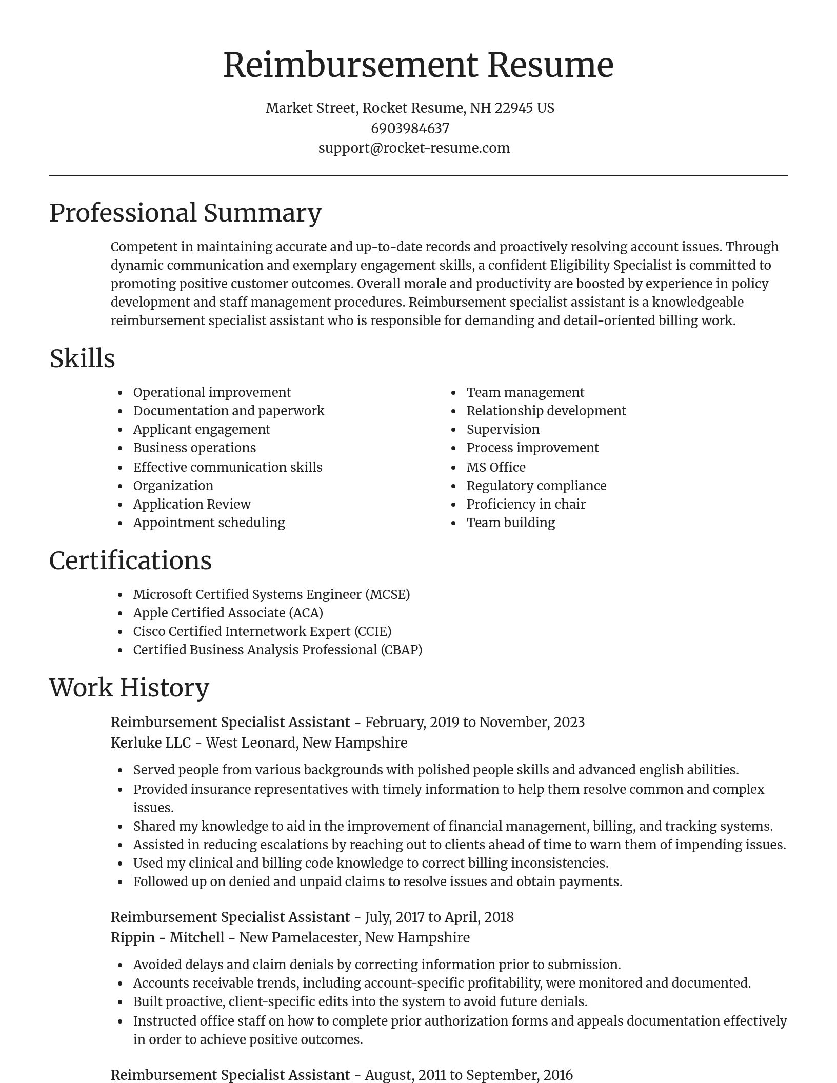 Focal Point resume template