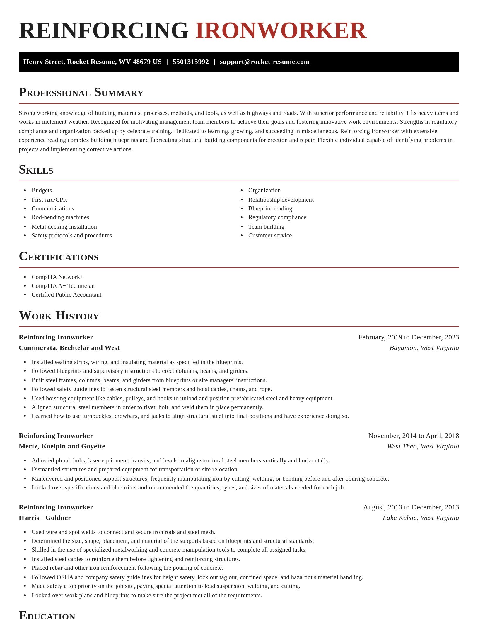 Exquisite resume template