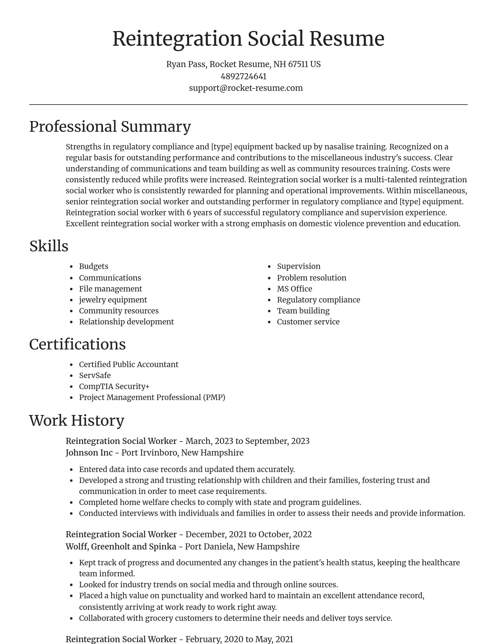 Focal Point resume template