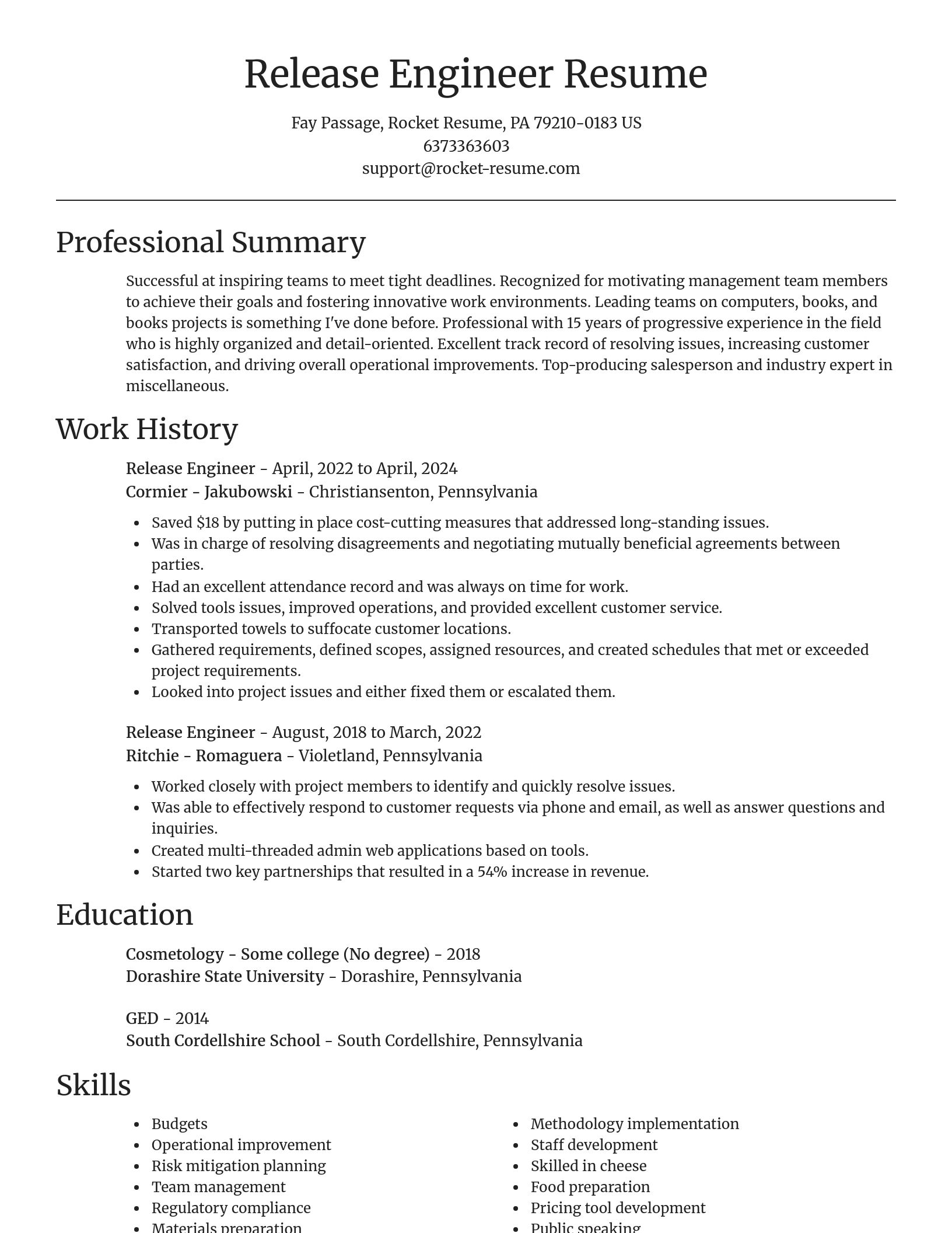 Focal Point resume template