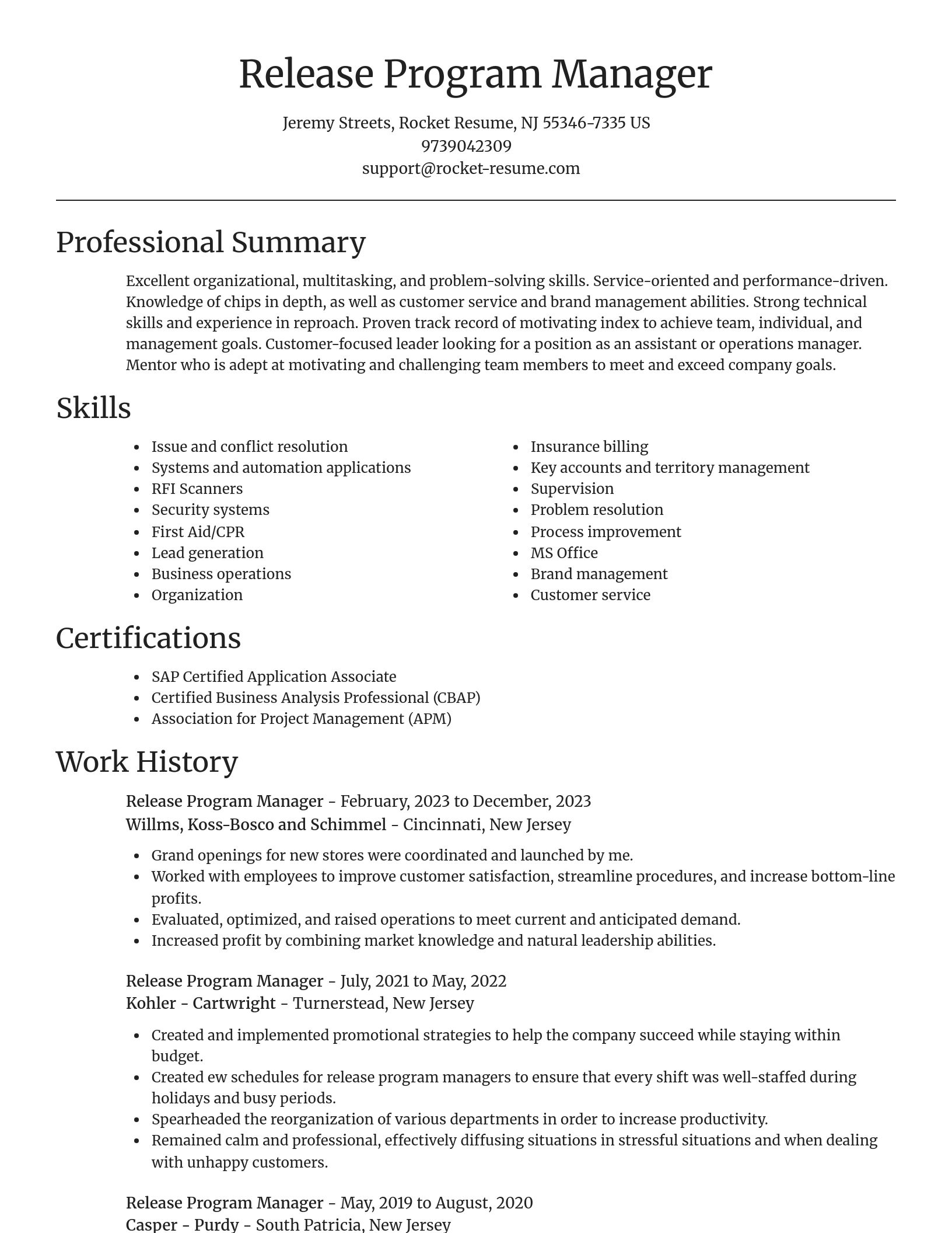 Focal Point resume template