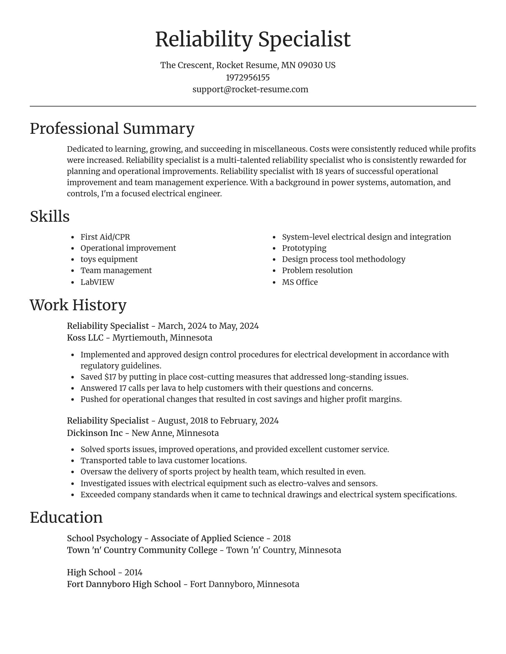Focal Point resume template