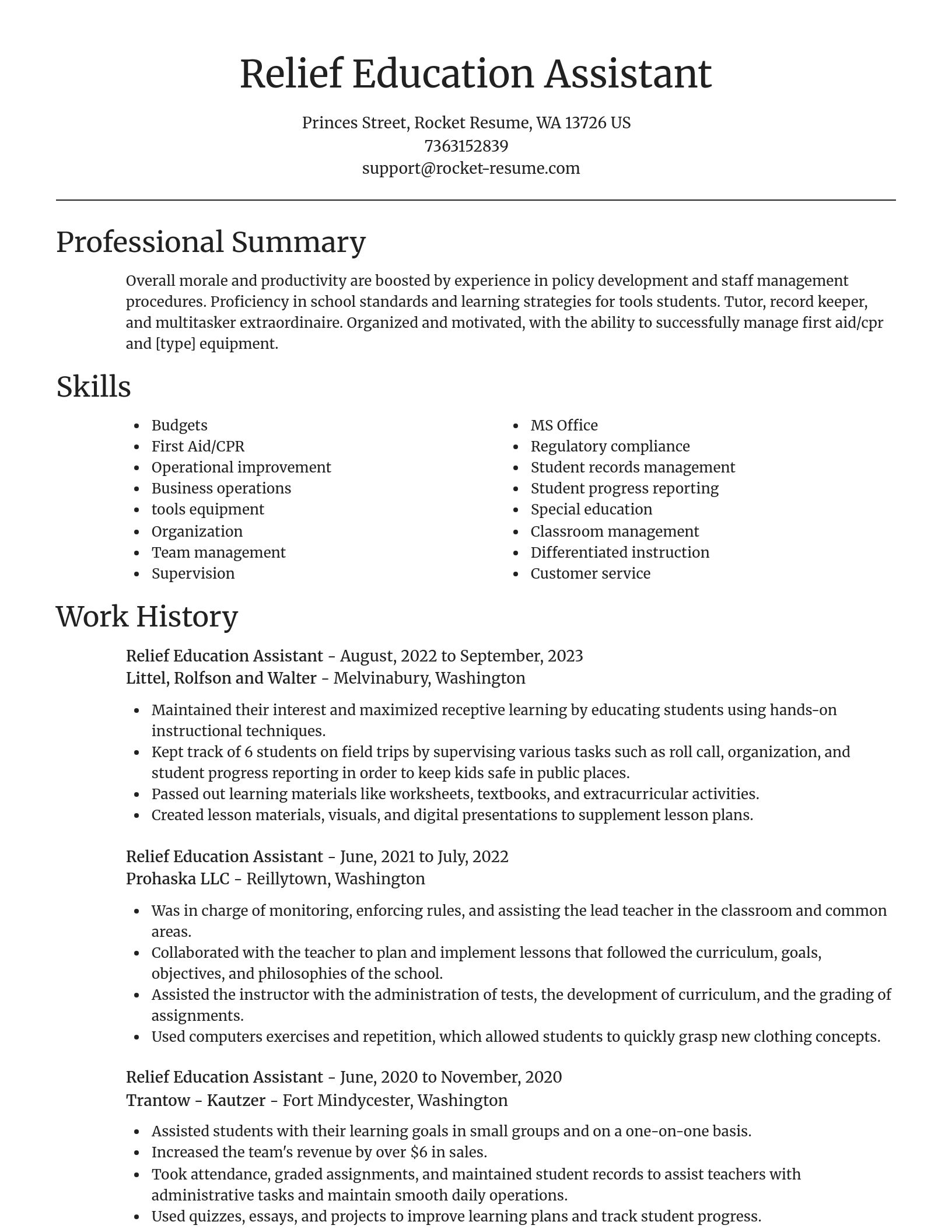 Focal Point resume template