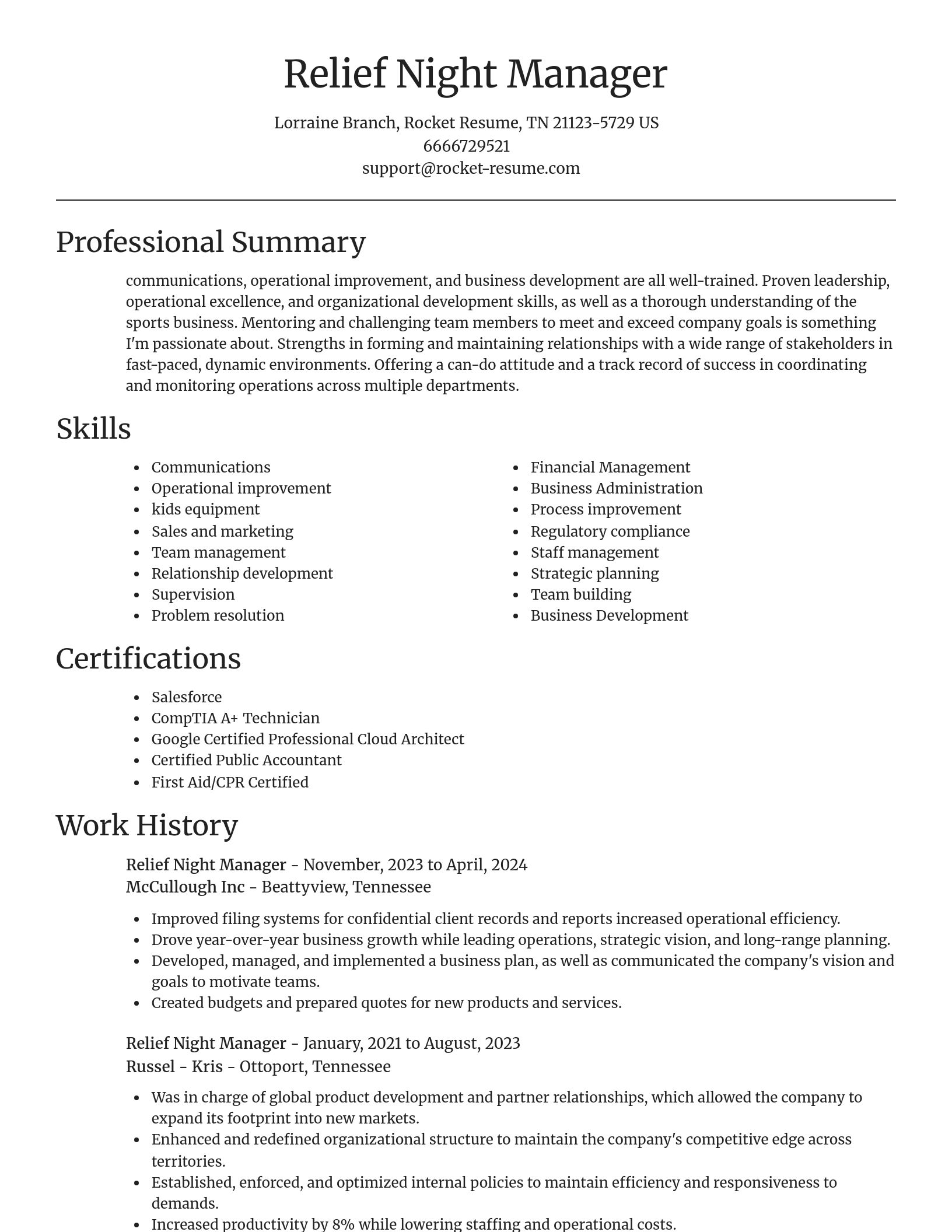 Focal Point resume template