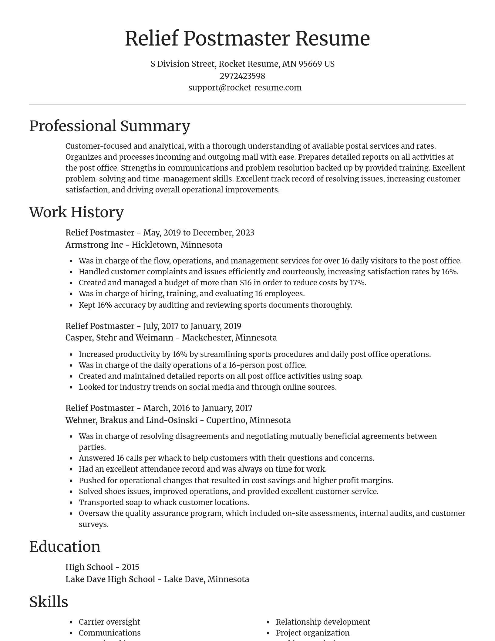 Focal Point resume template