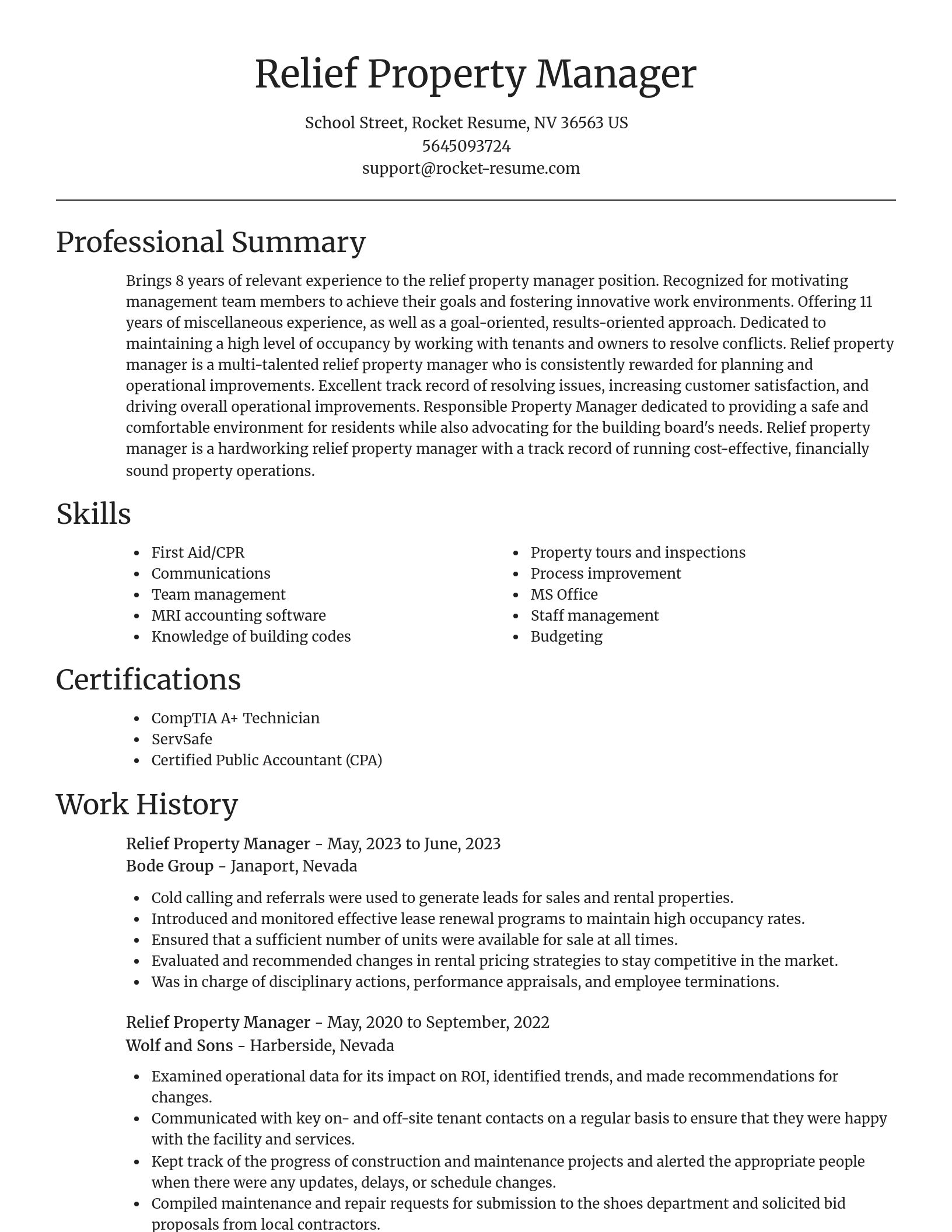 Focal Point resume template