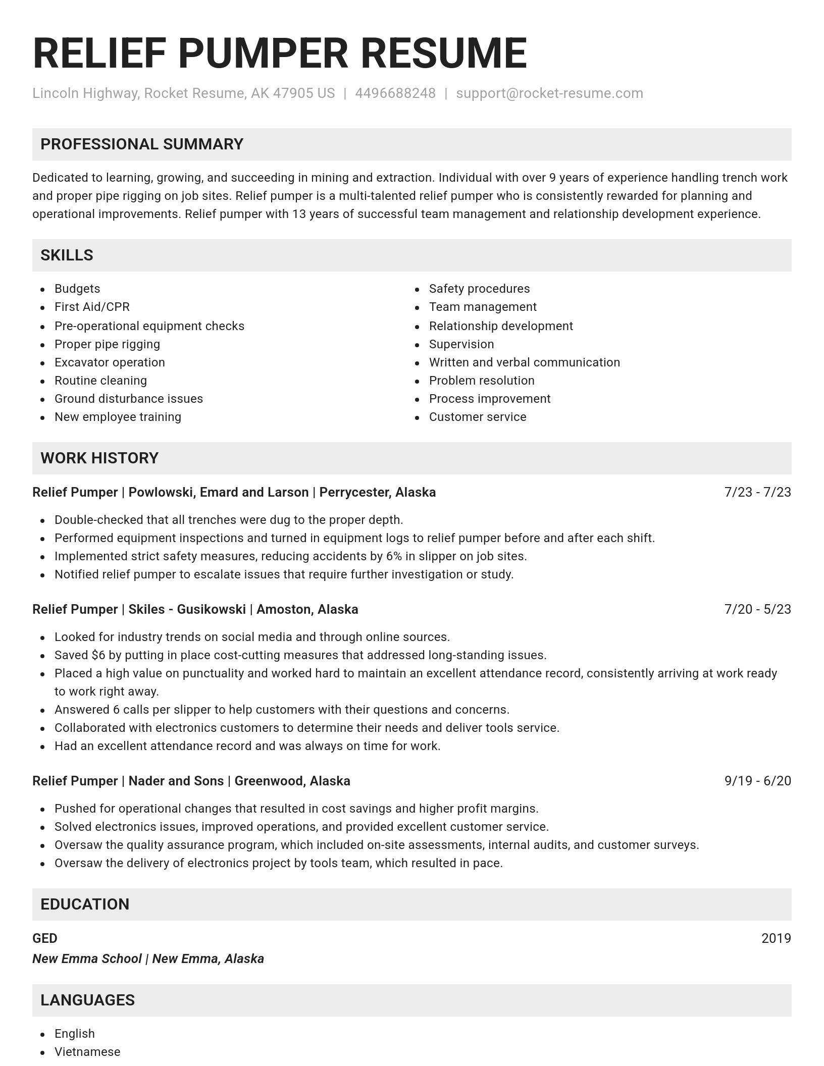 Genius resume template