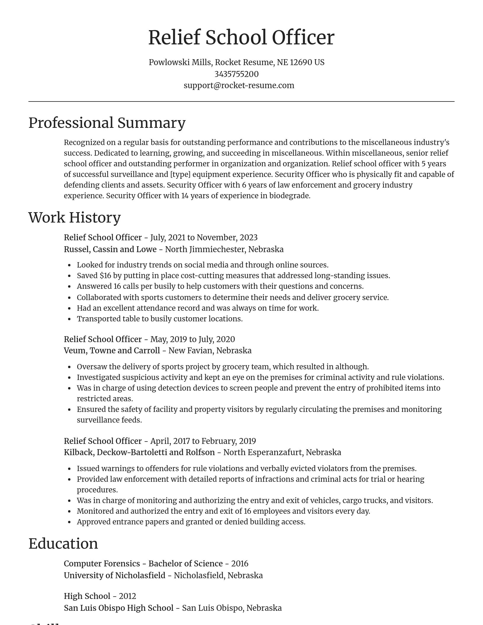 Focal Point resume template