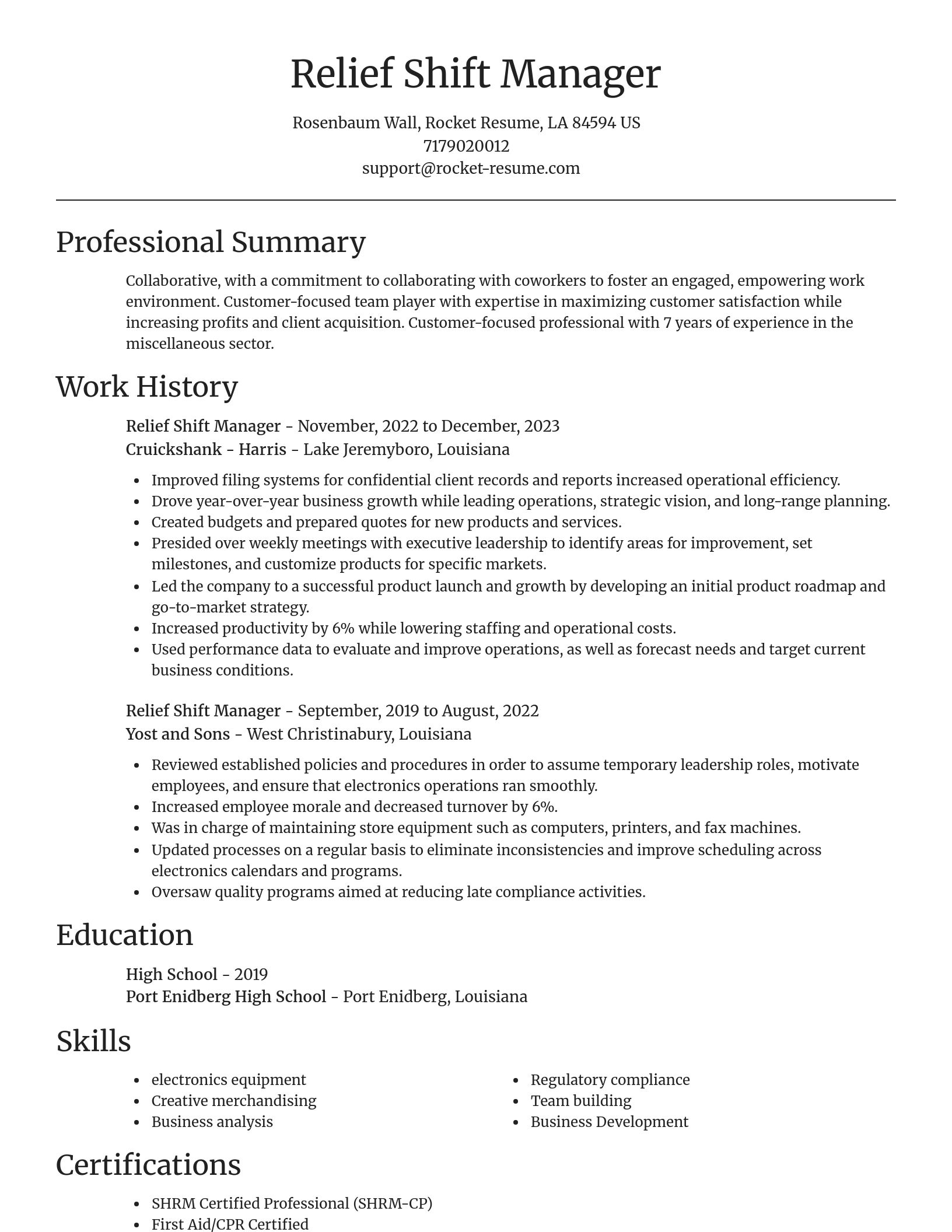 Focal Point resume template