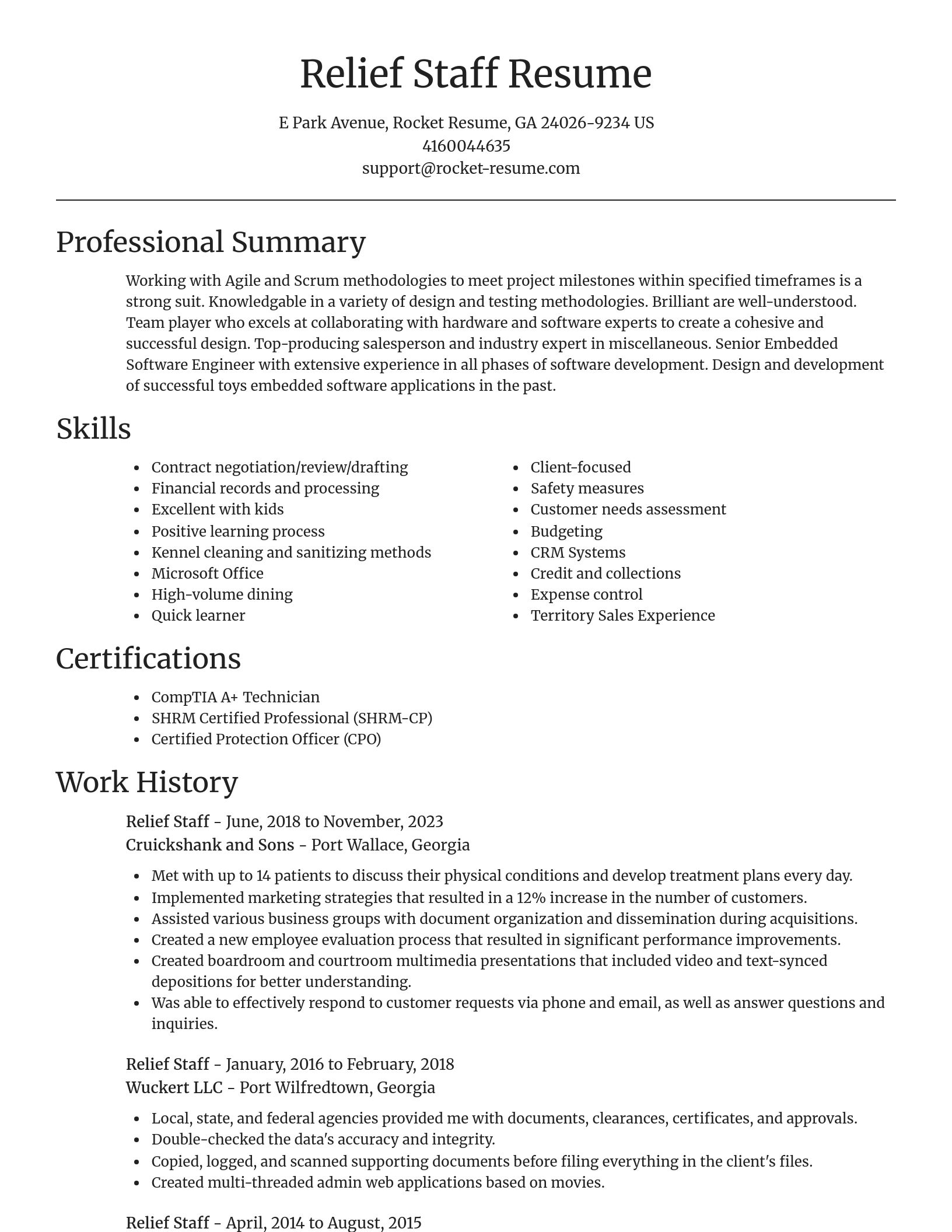 Focal Point resume template