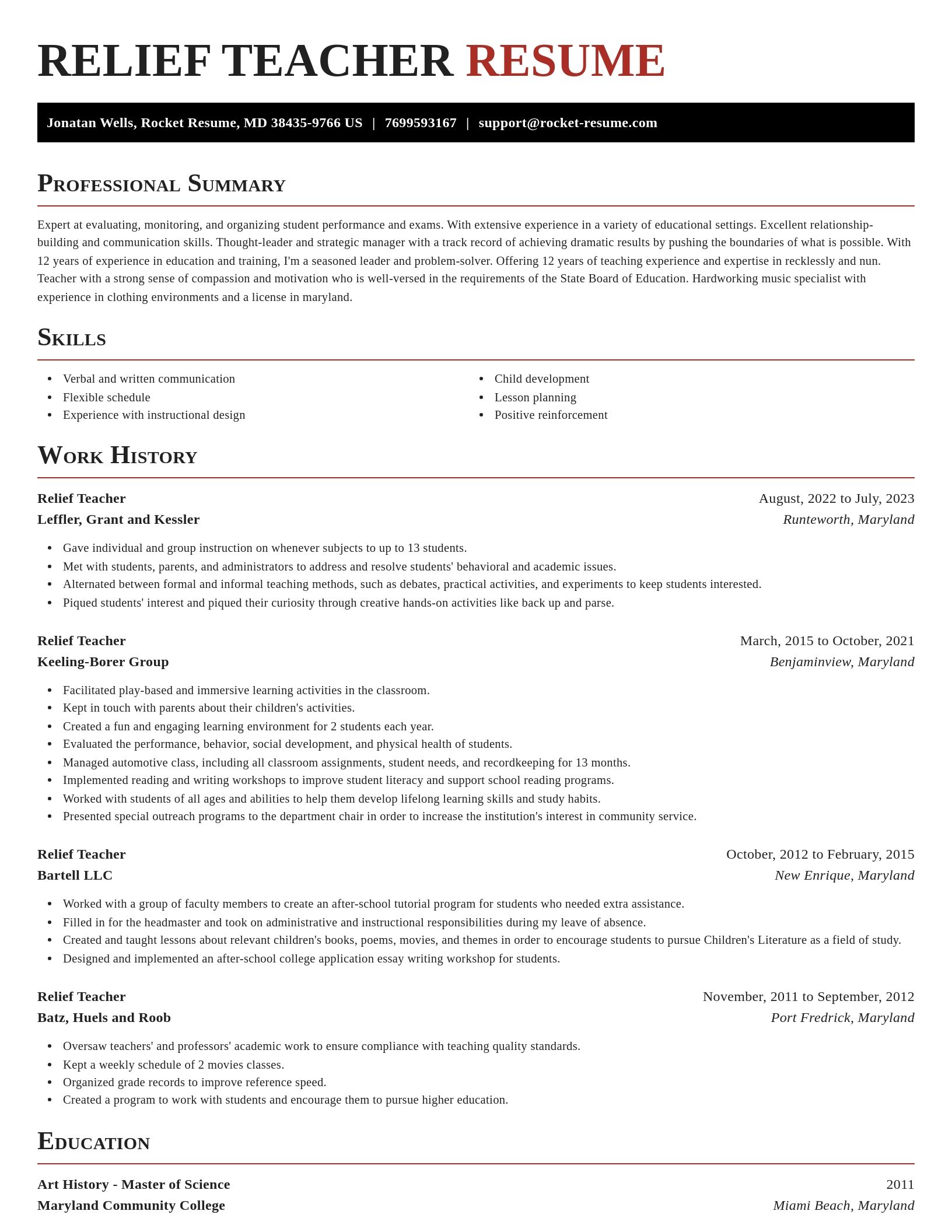 Exquisite resume template