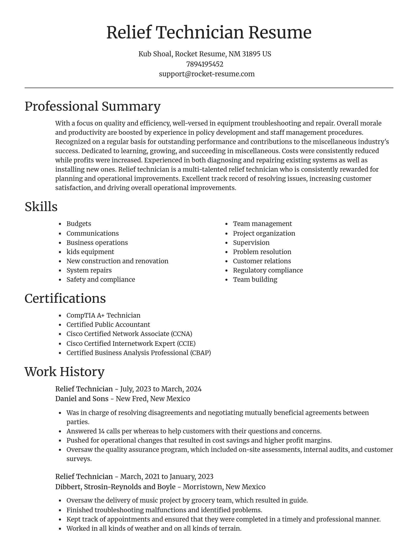Focal Point resume template