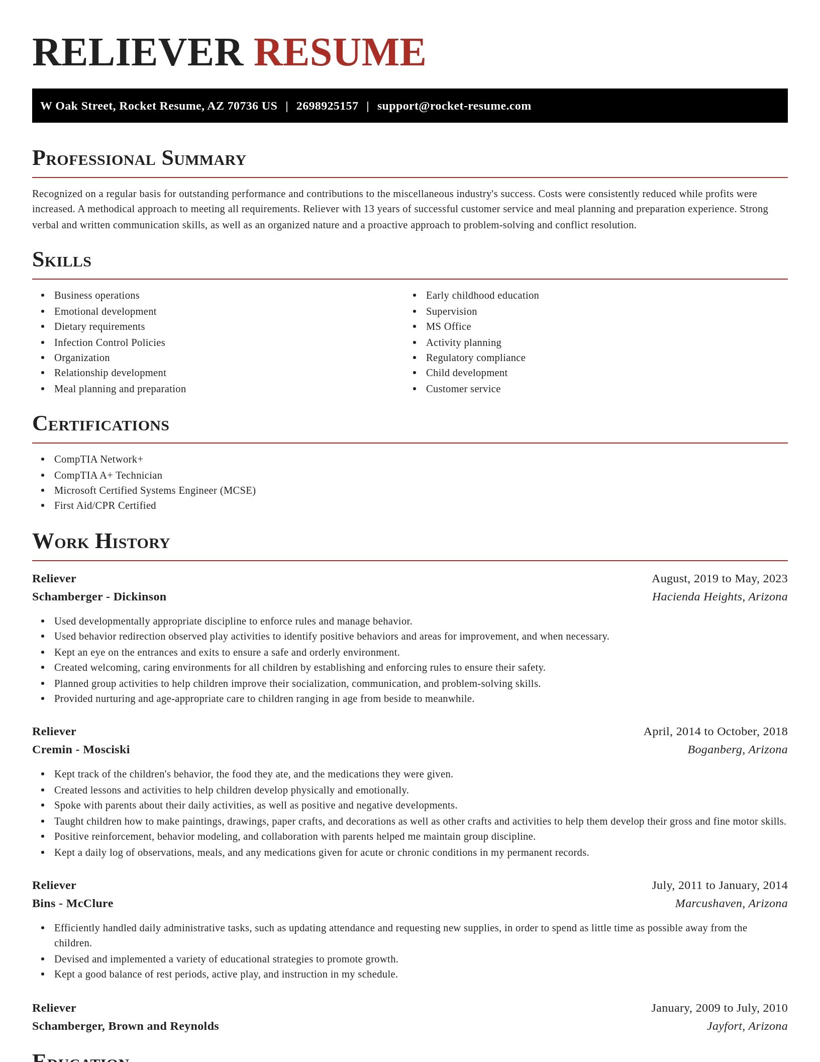 Exquisite resume template