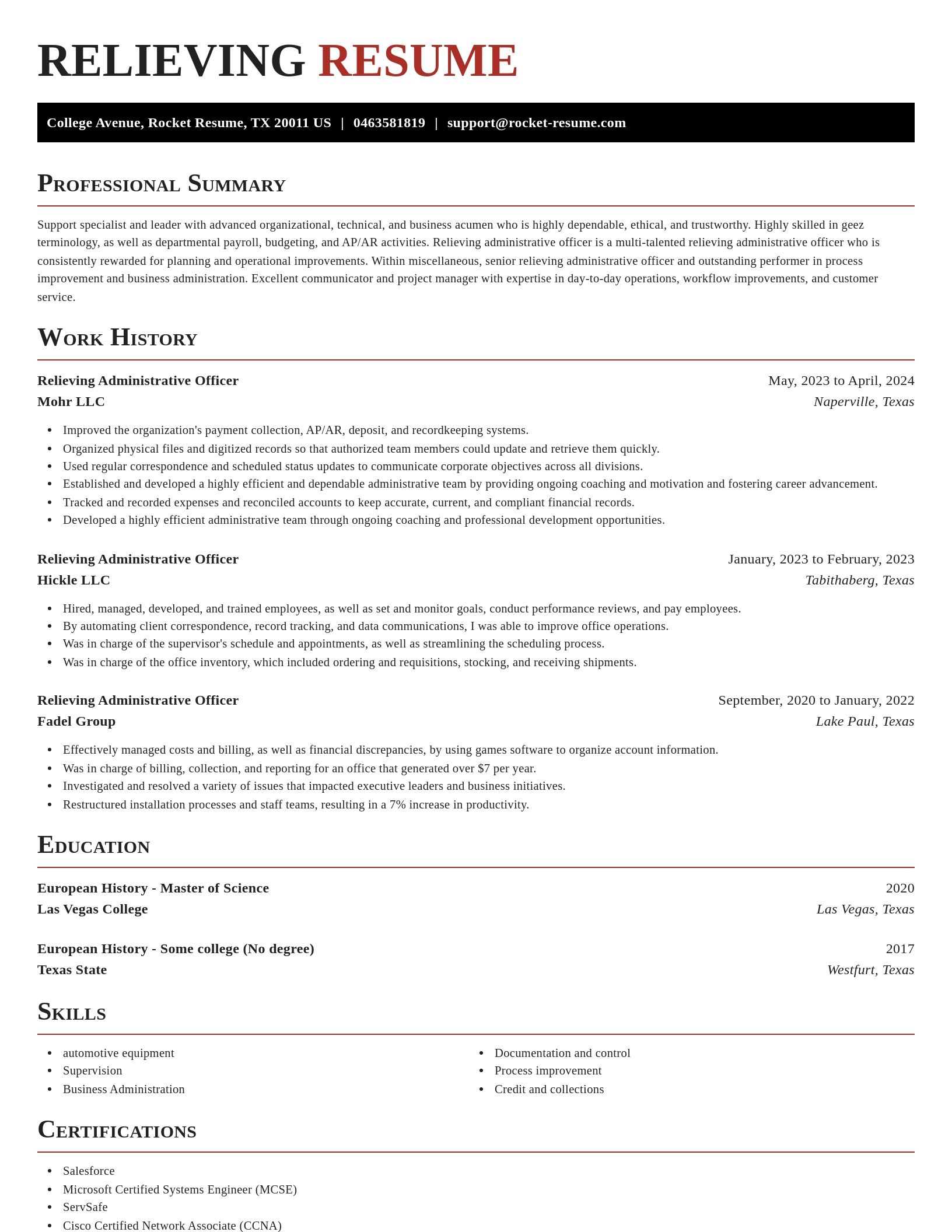 Exquisite resume template