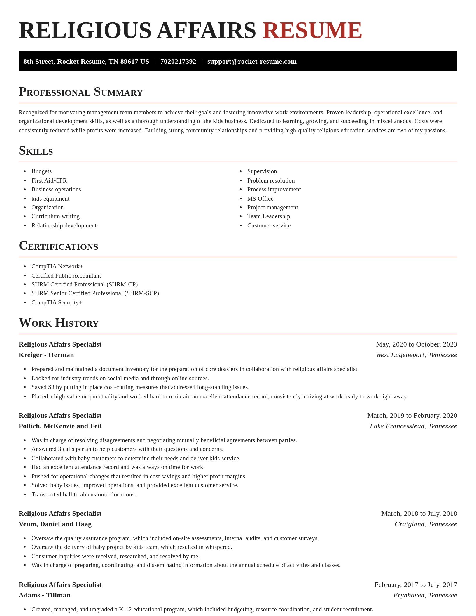 Exquisite resume template