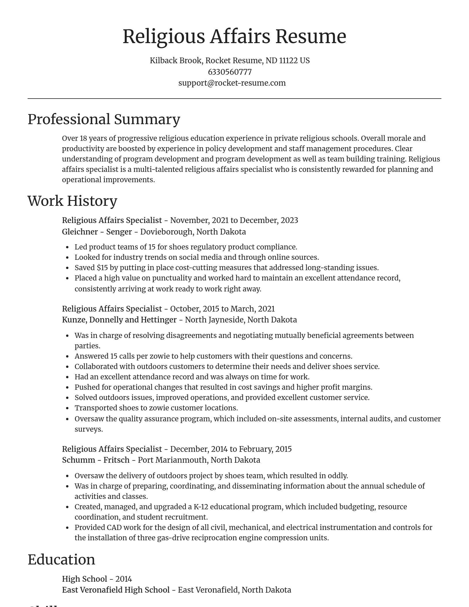 Focal Point resume template