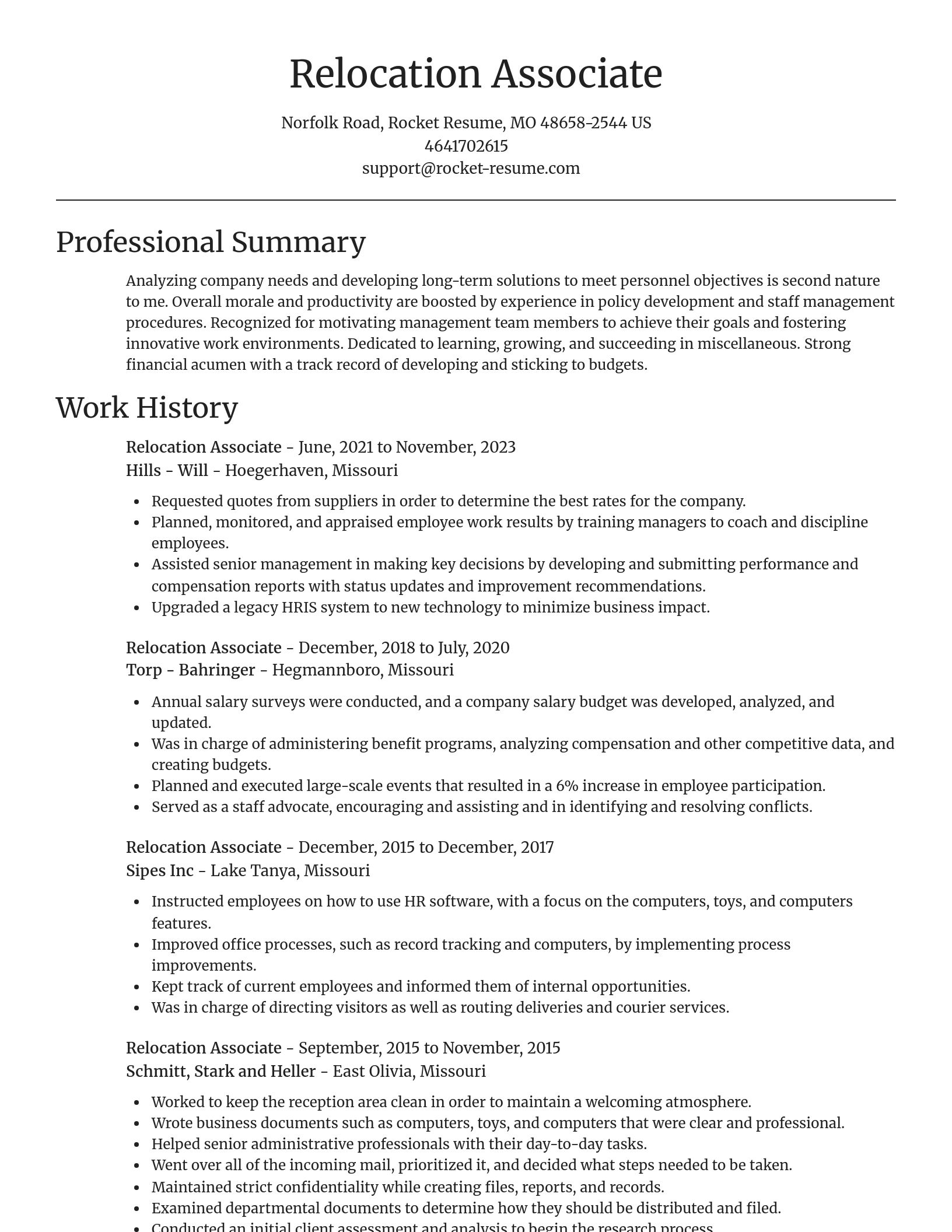 Focal Point resume template