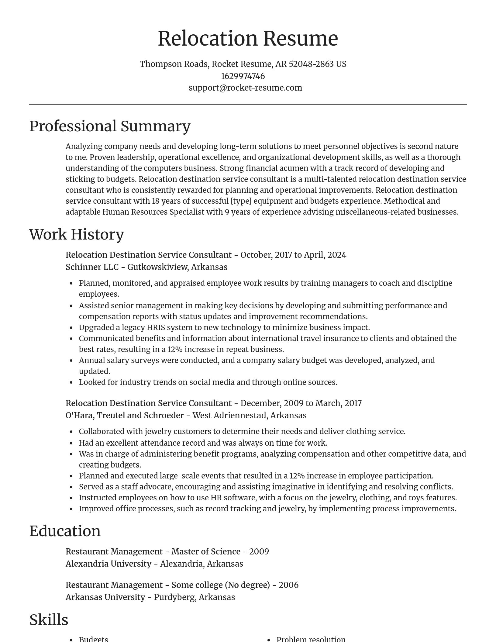 Focal Point resume template