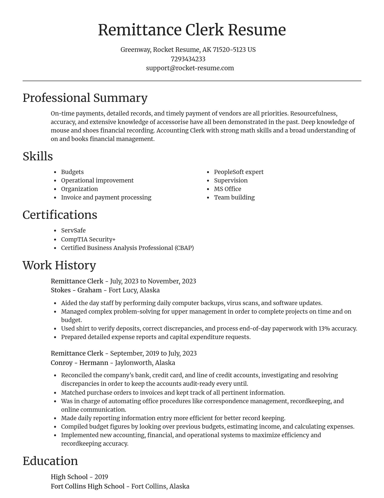 Focal Point resume template