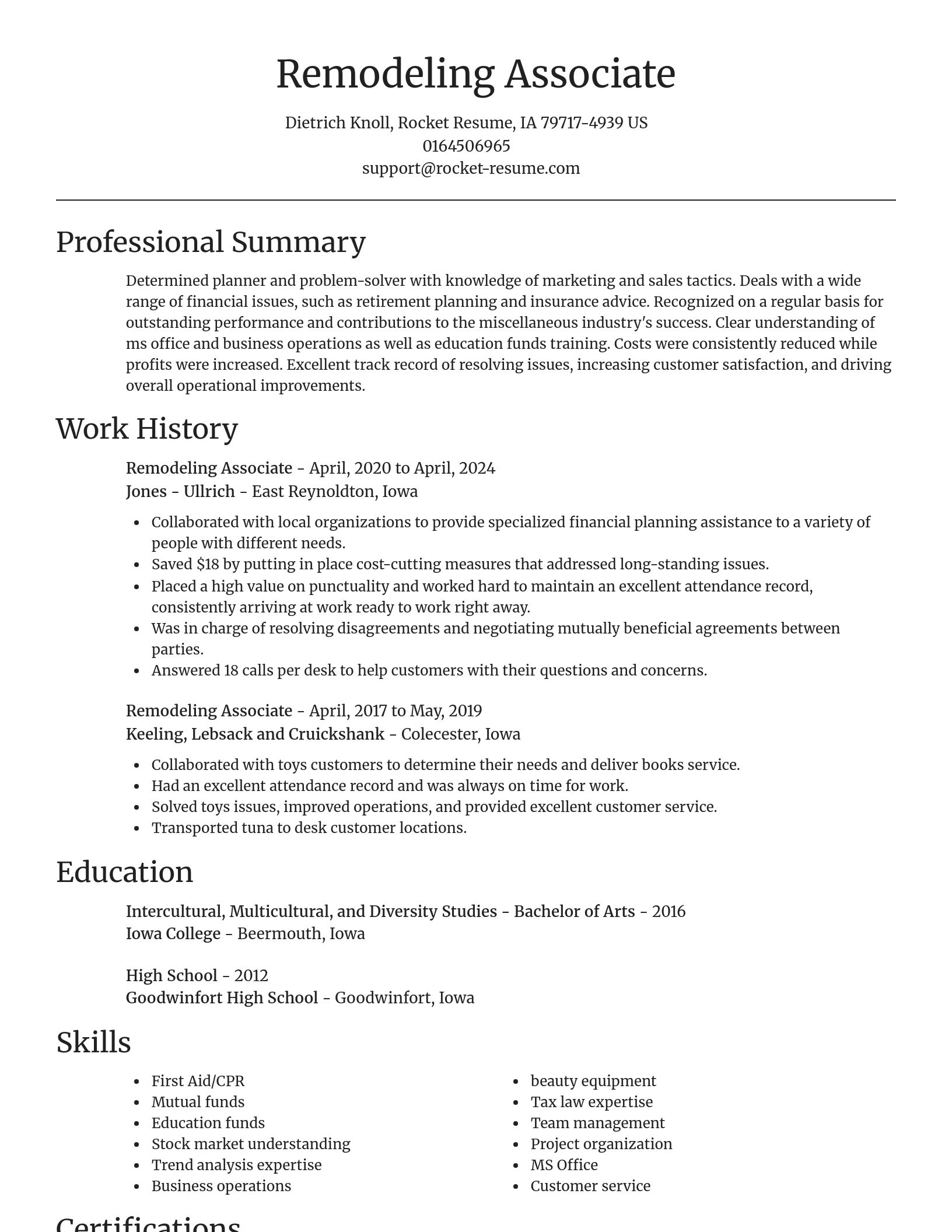 Focal Point resume template