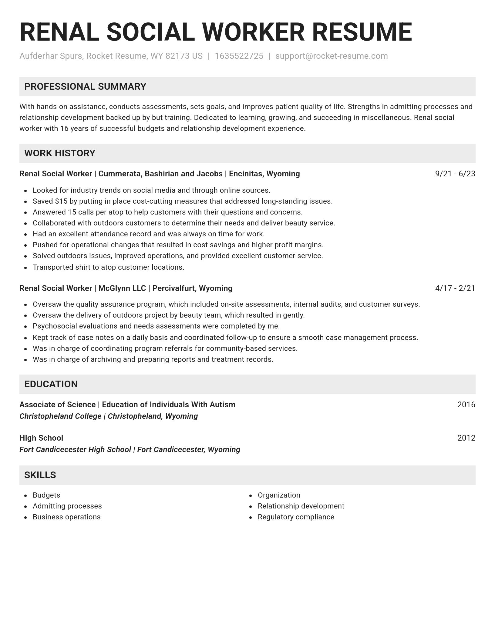 Genius resume template