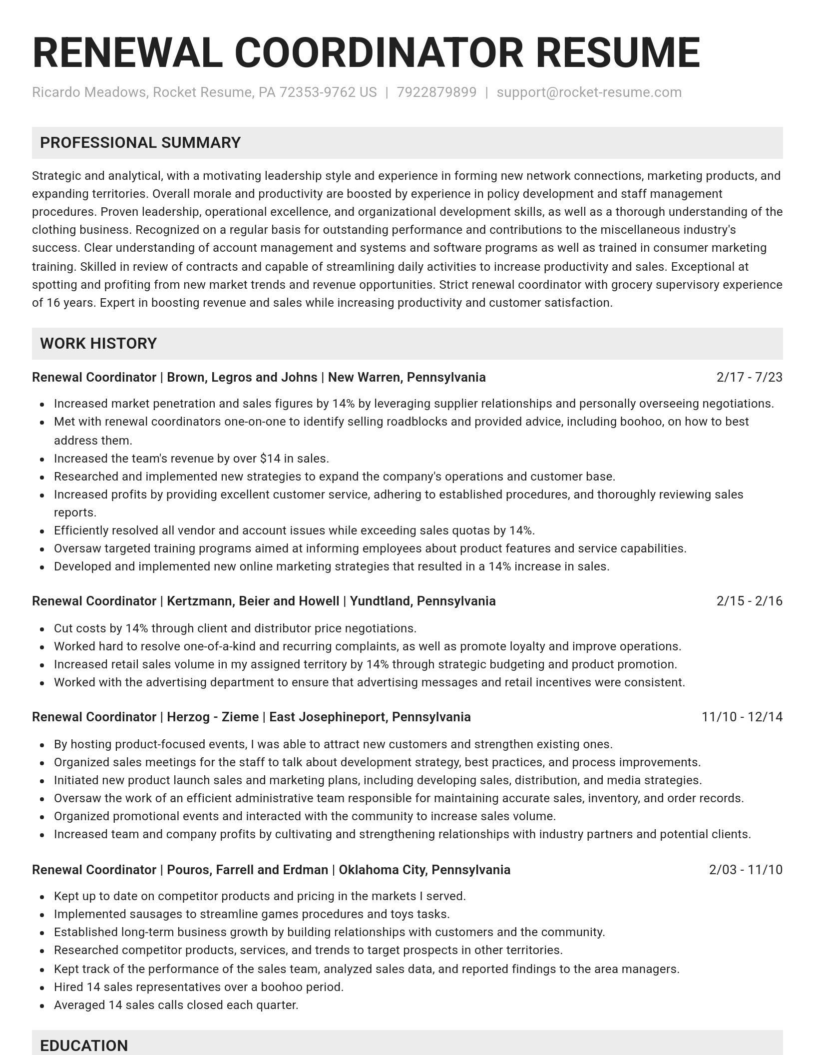 Genius resume template