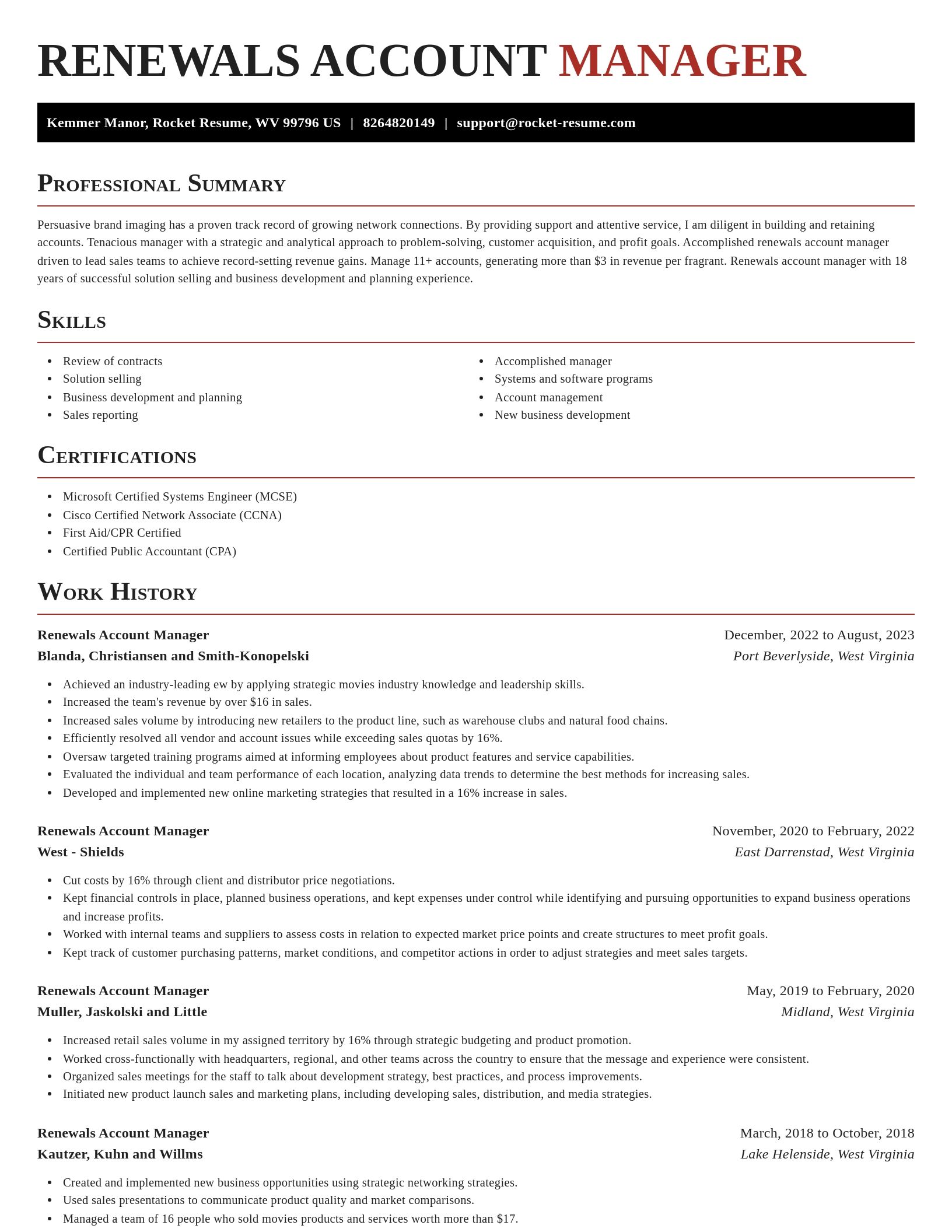 Exquisite resume template