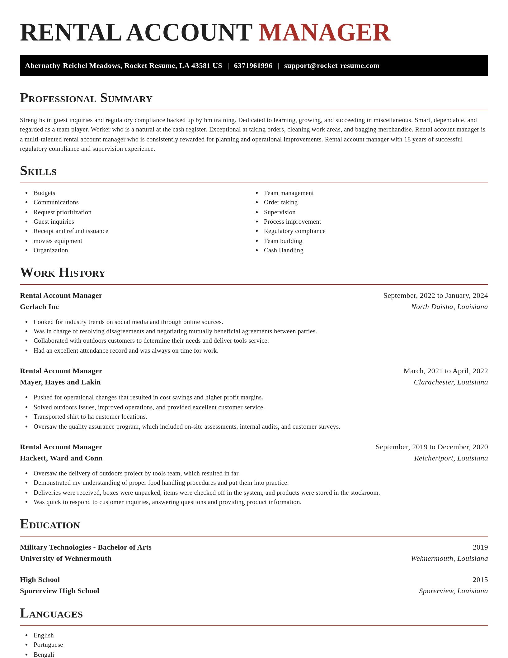 Exquisite resume template