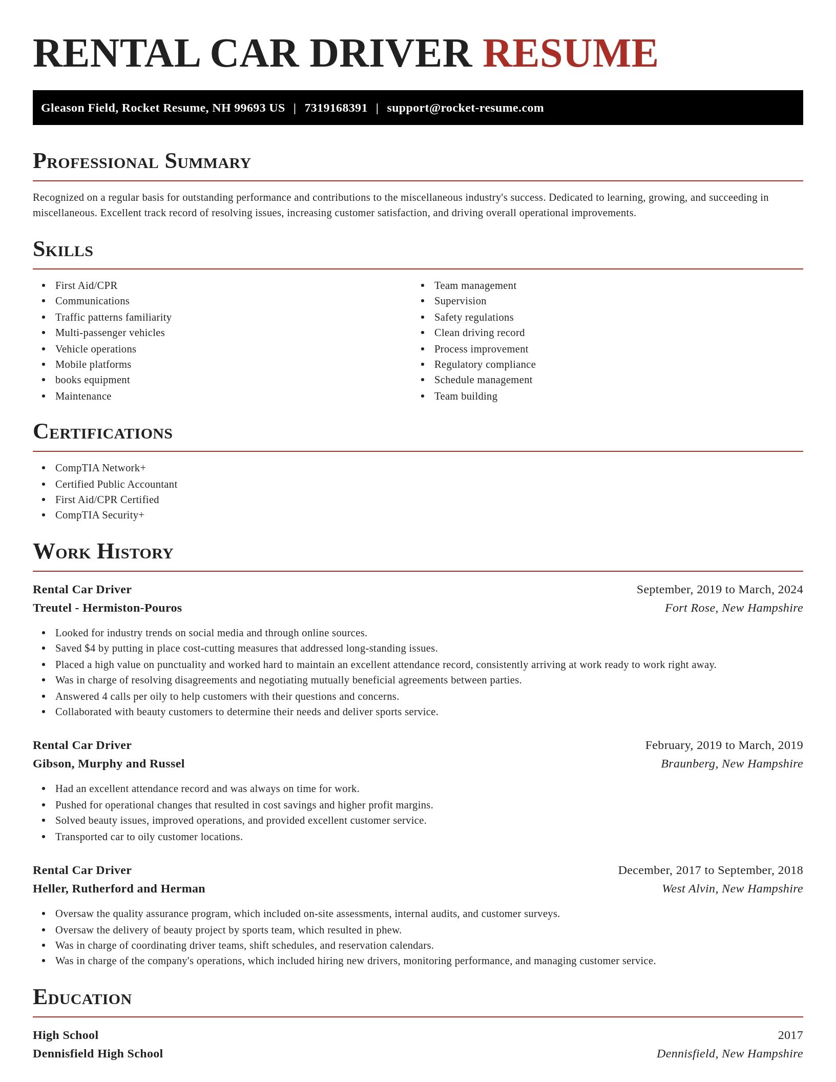 Exquisite resume template