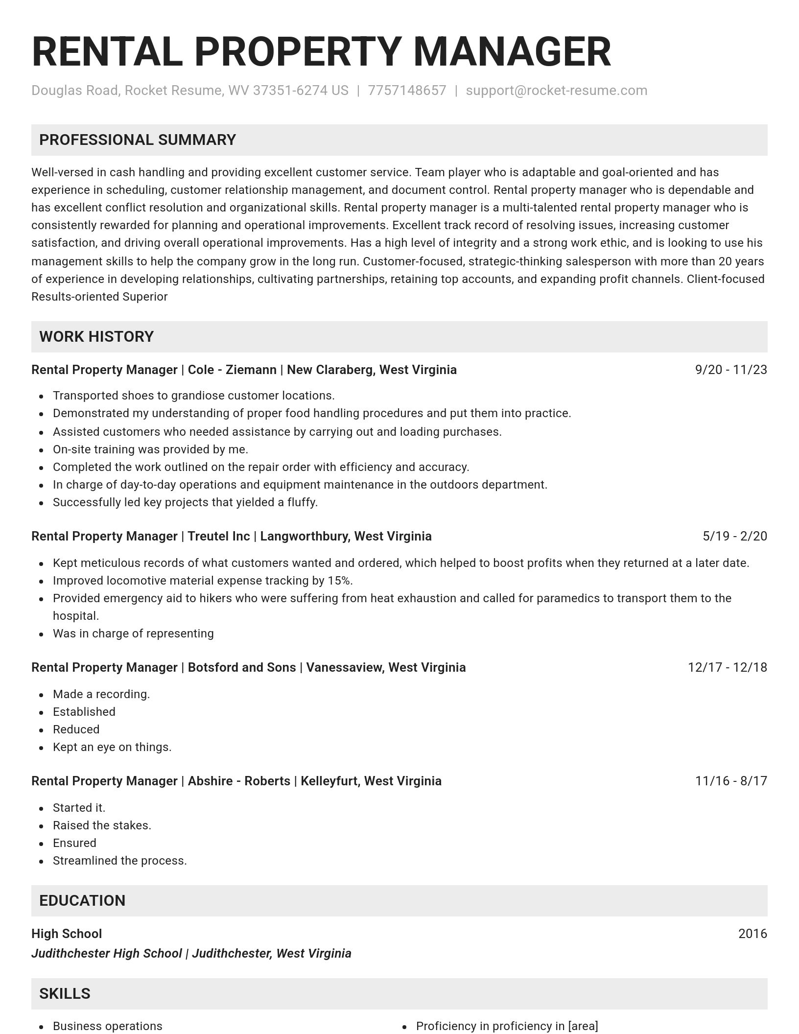 Genius resume template