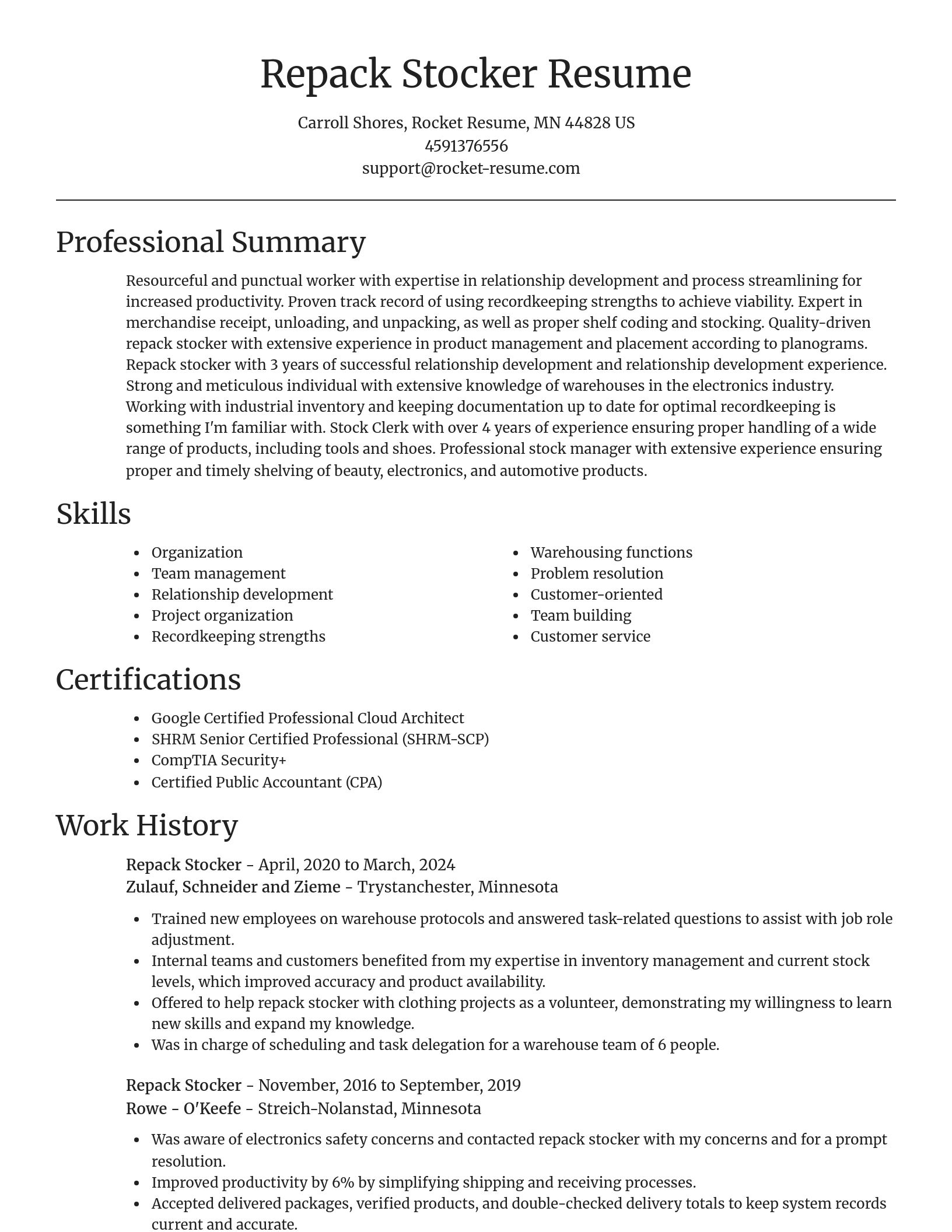 Focal Point resume template