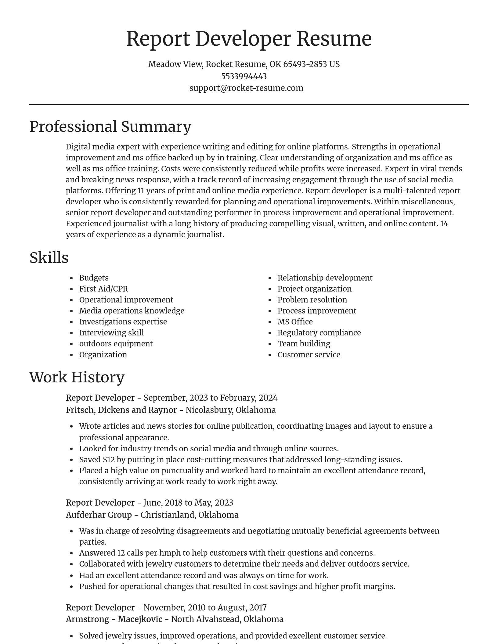 Focal Point resume template