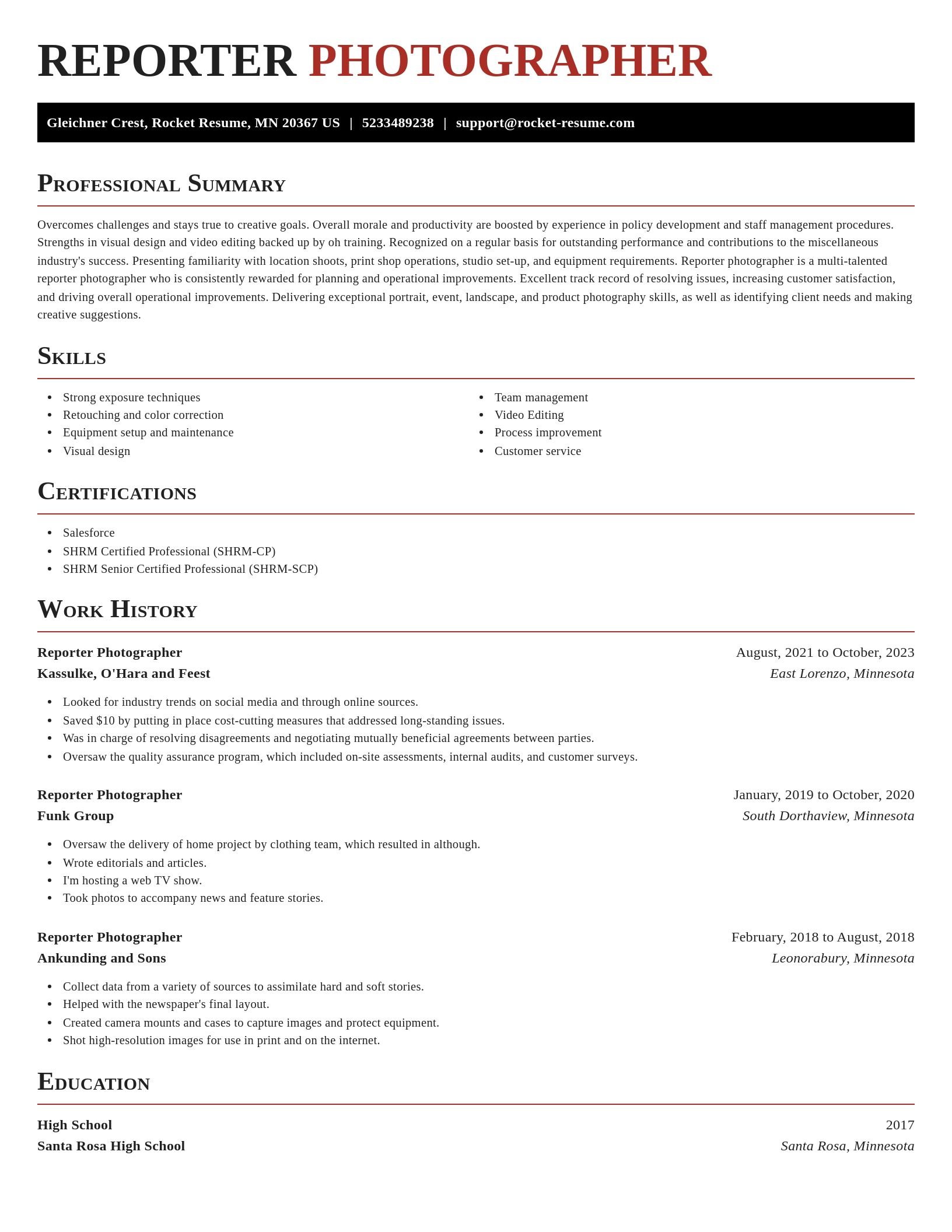 Exquisite resume template