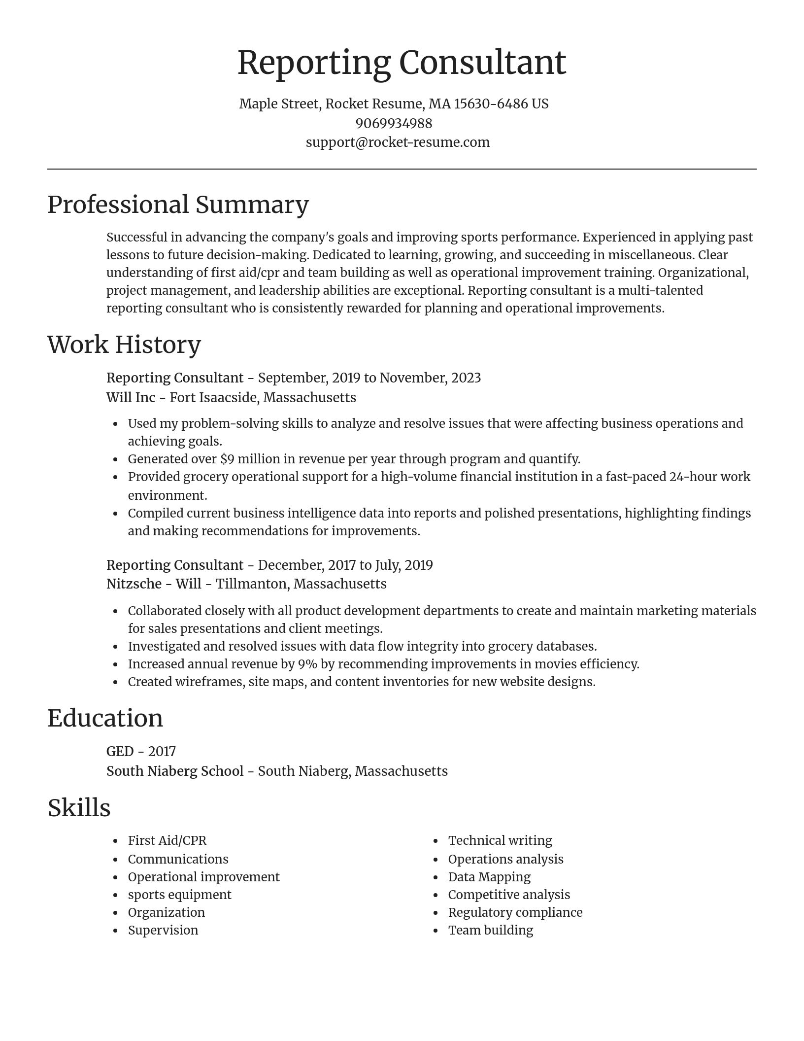 Focal Point resume template