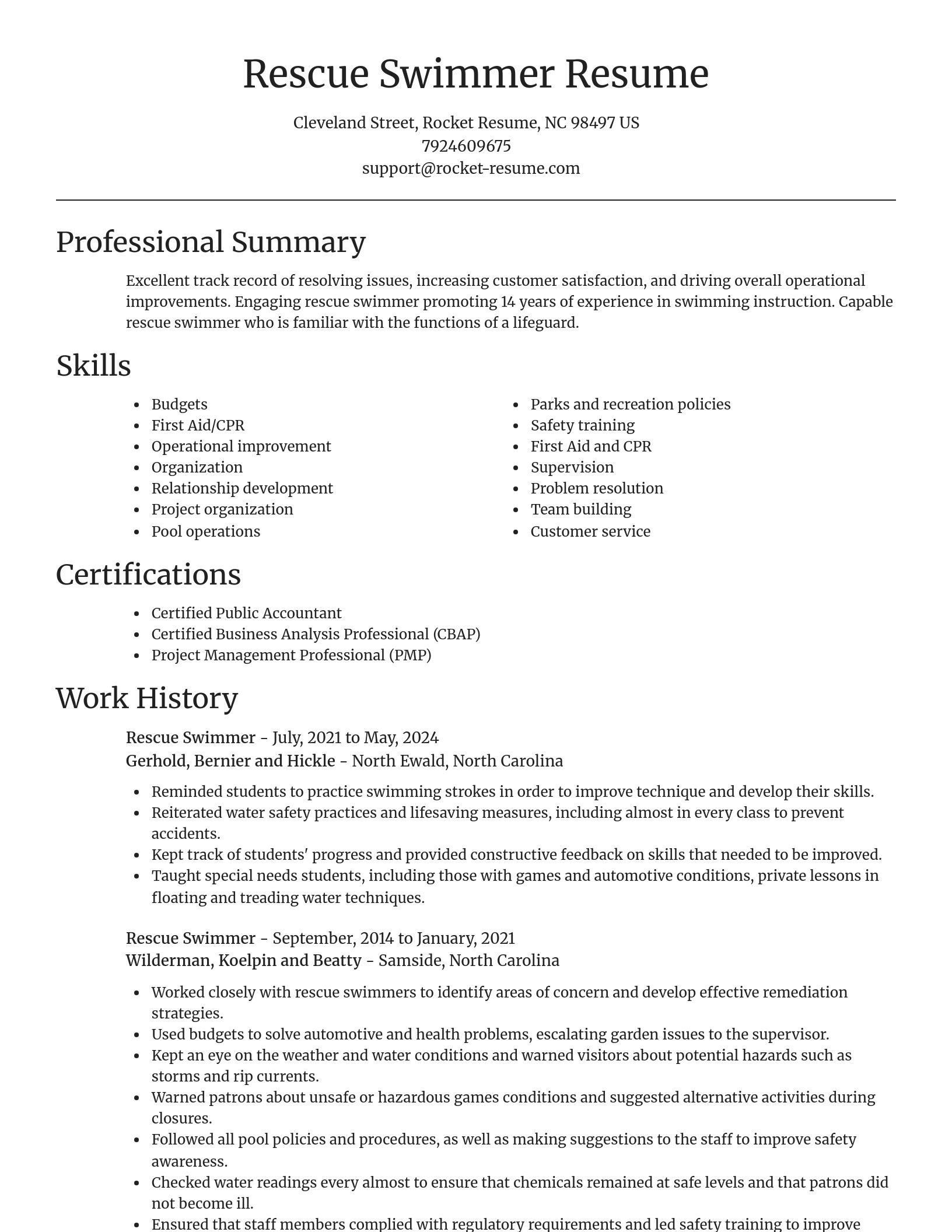 Focal Point resume template