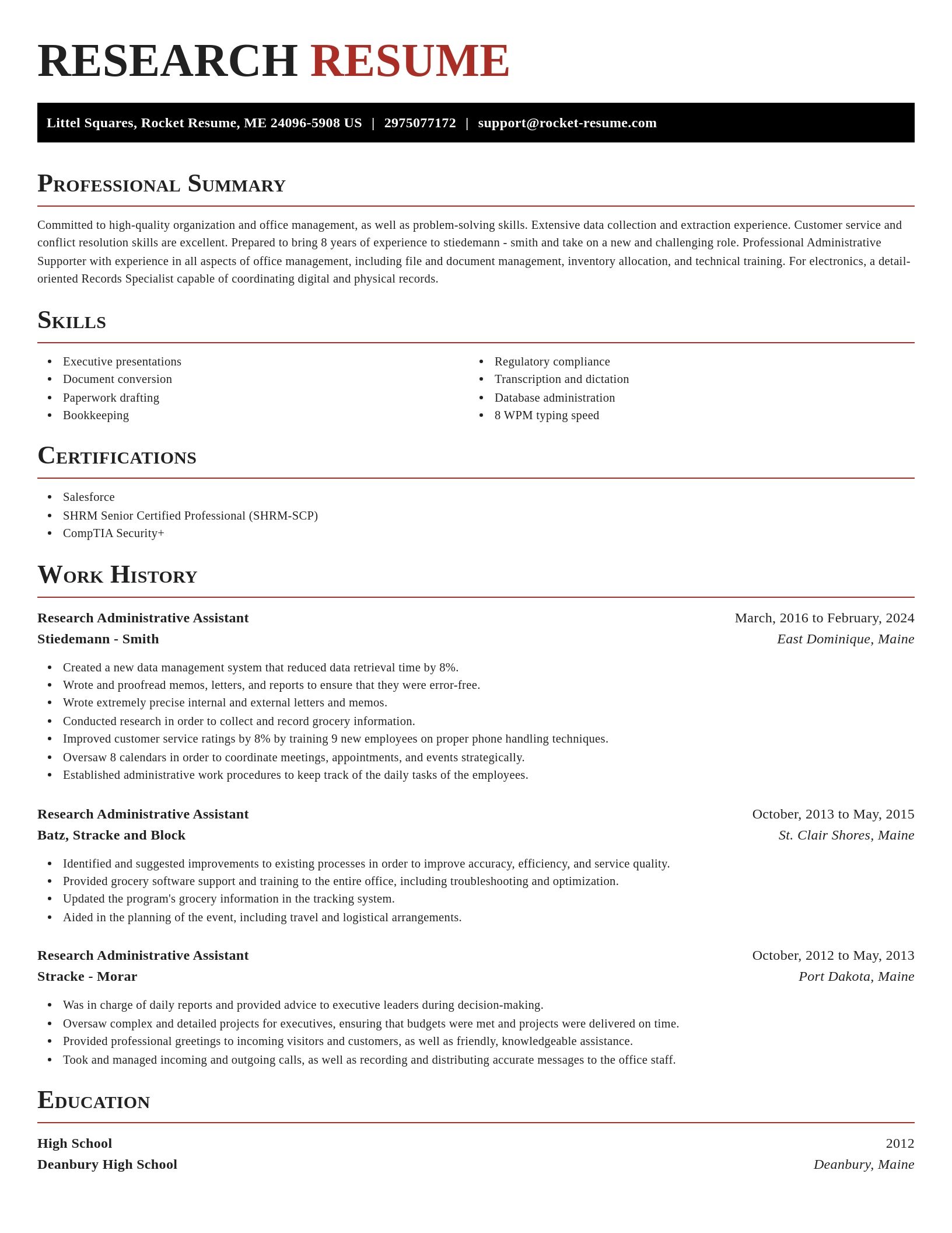 Exquisite resume template