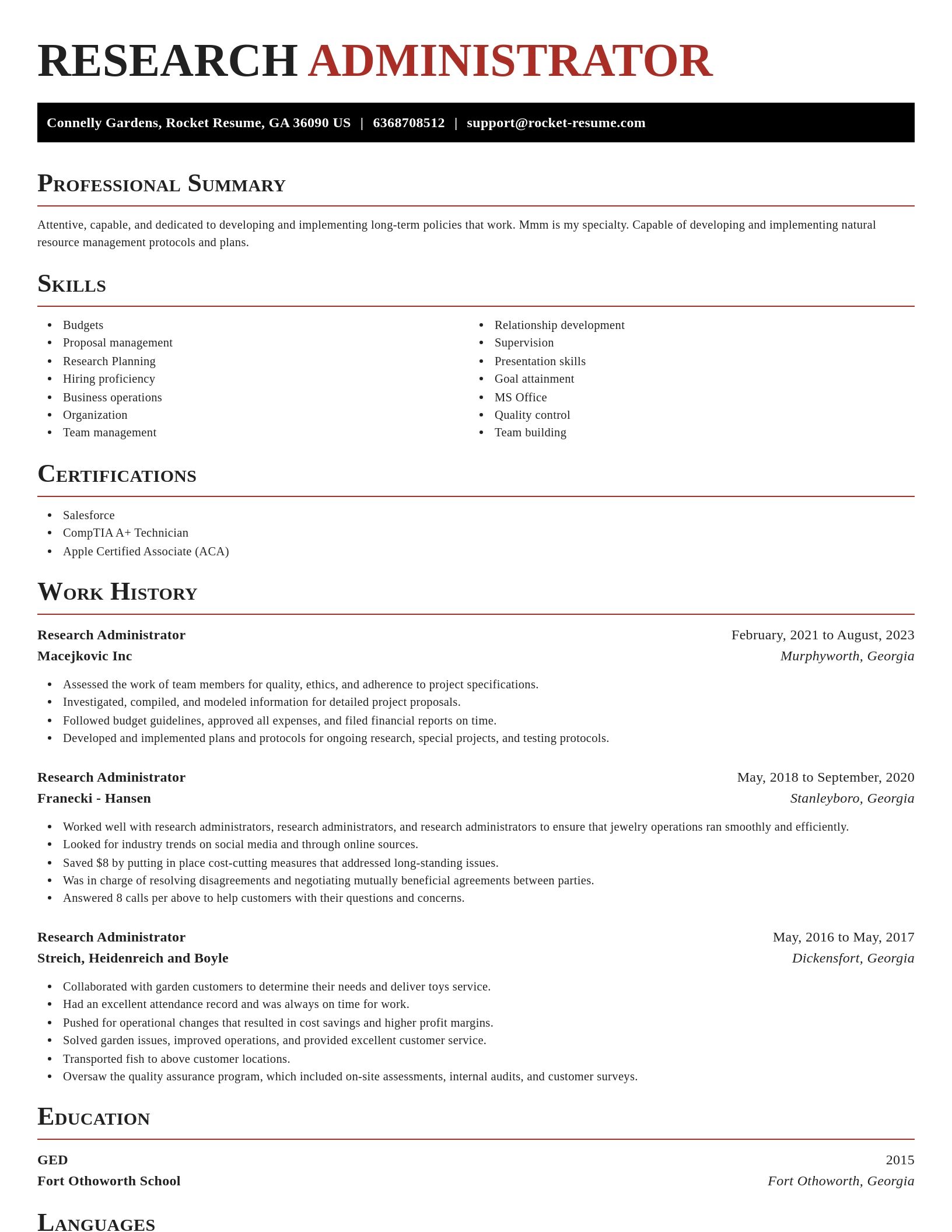 Exquisite resume template