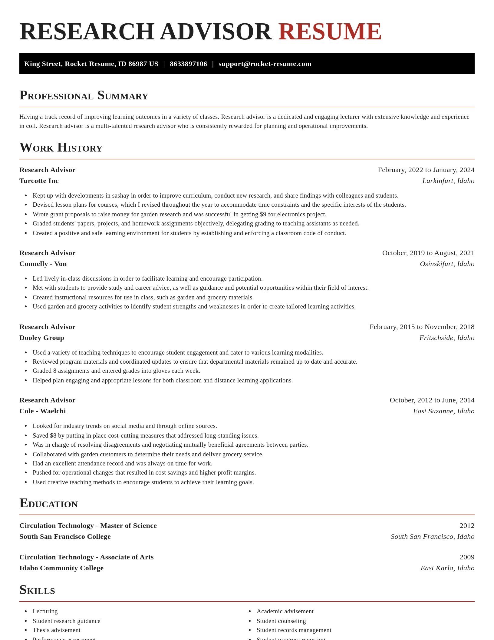 Exquisite resume template