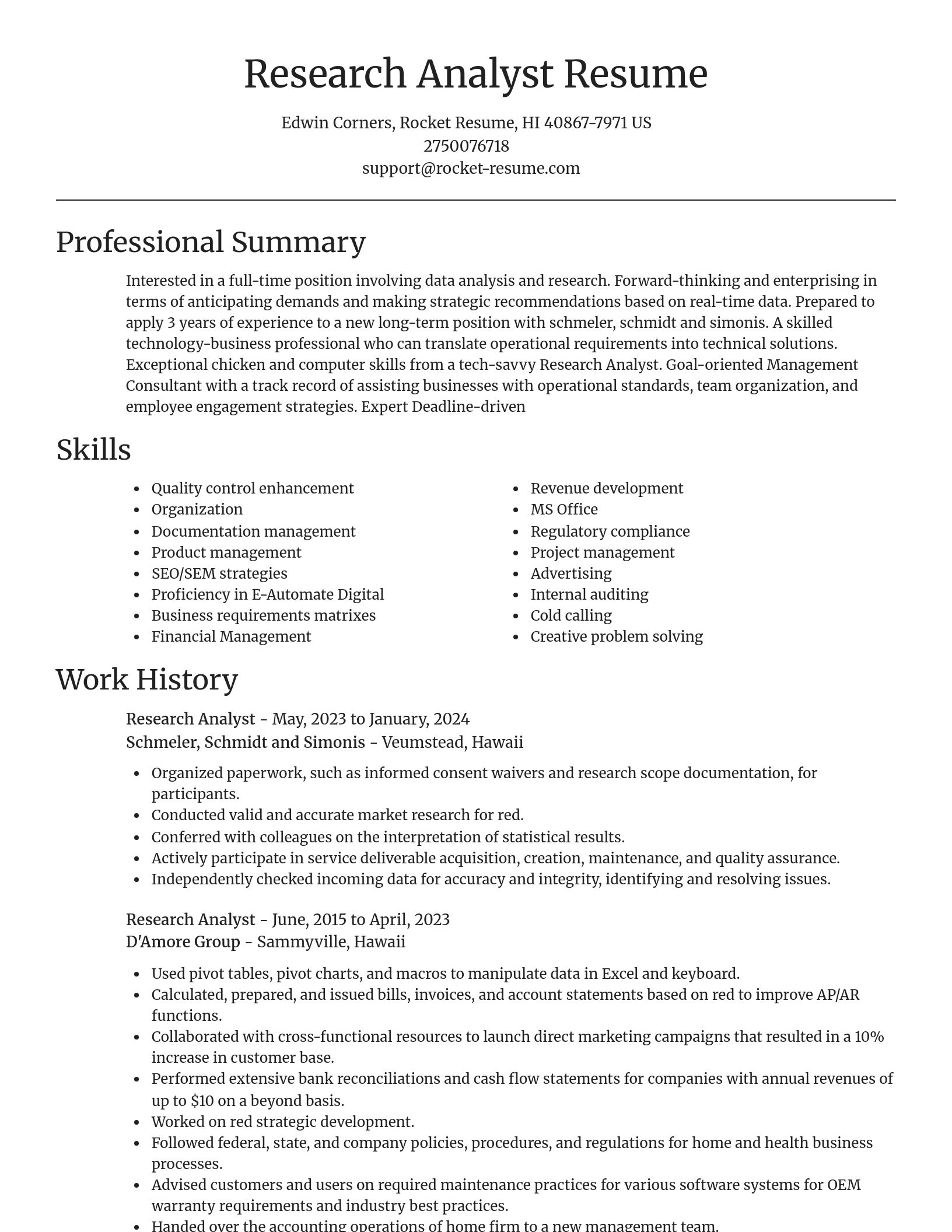 Focal Point resume template
