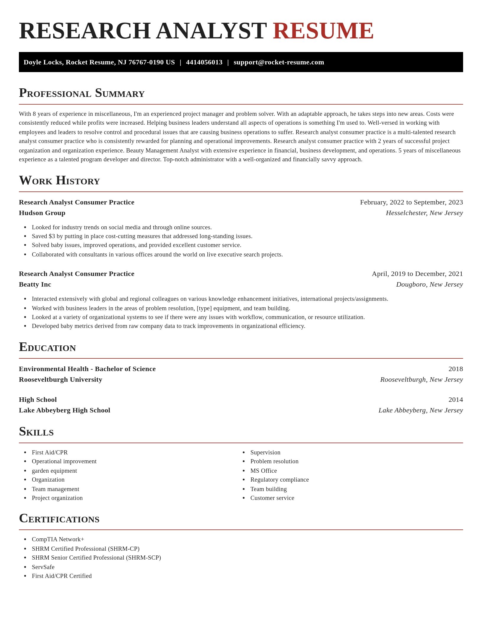 Exquisite resume template