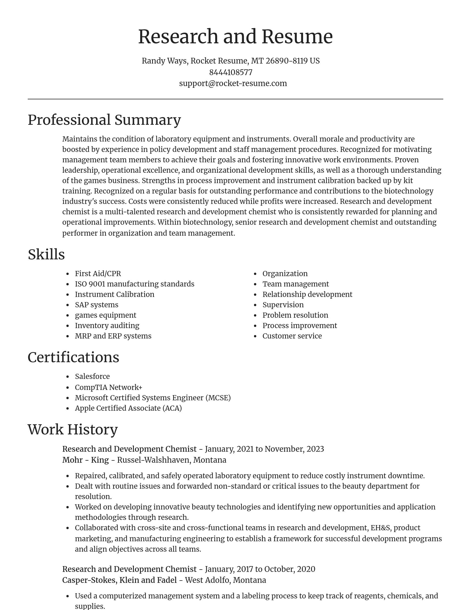 Focal Point resume template