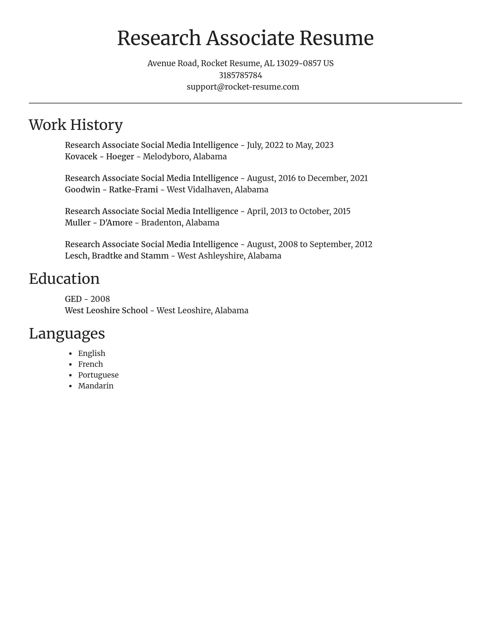 Focal Point resume template