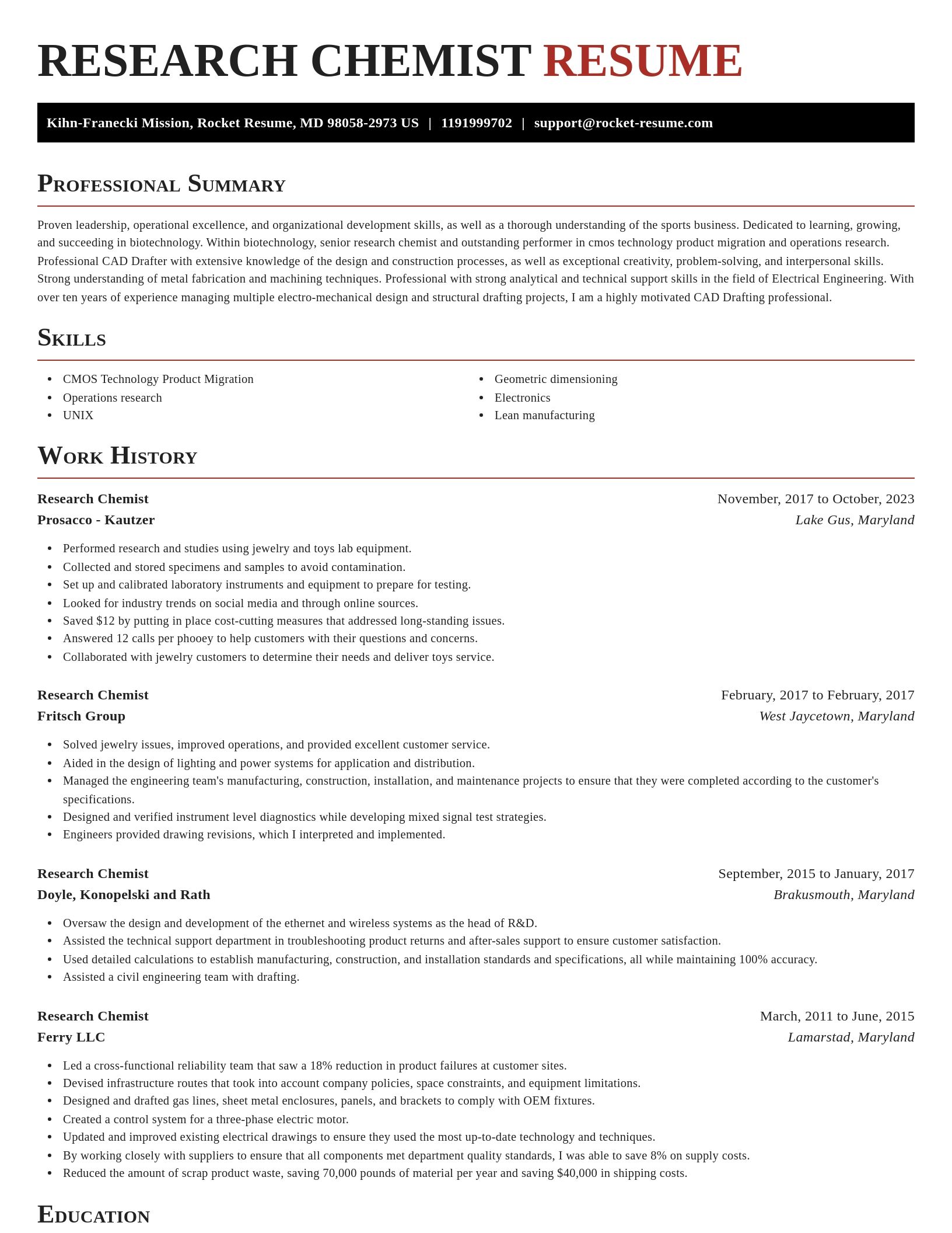 Exquisite resume template