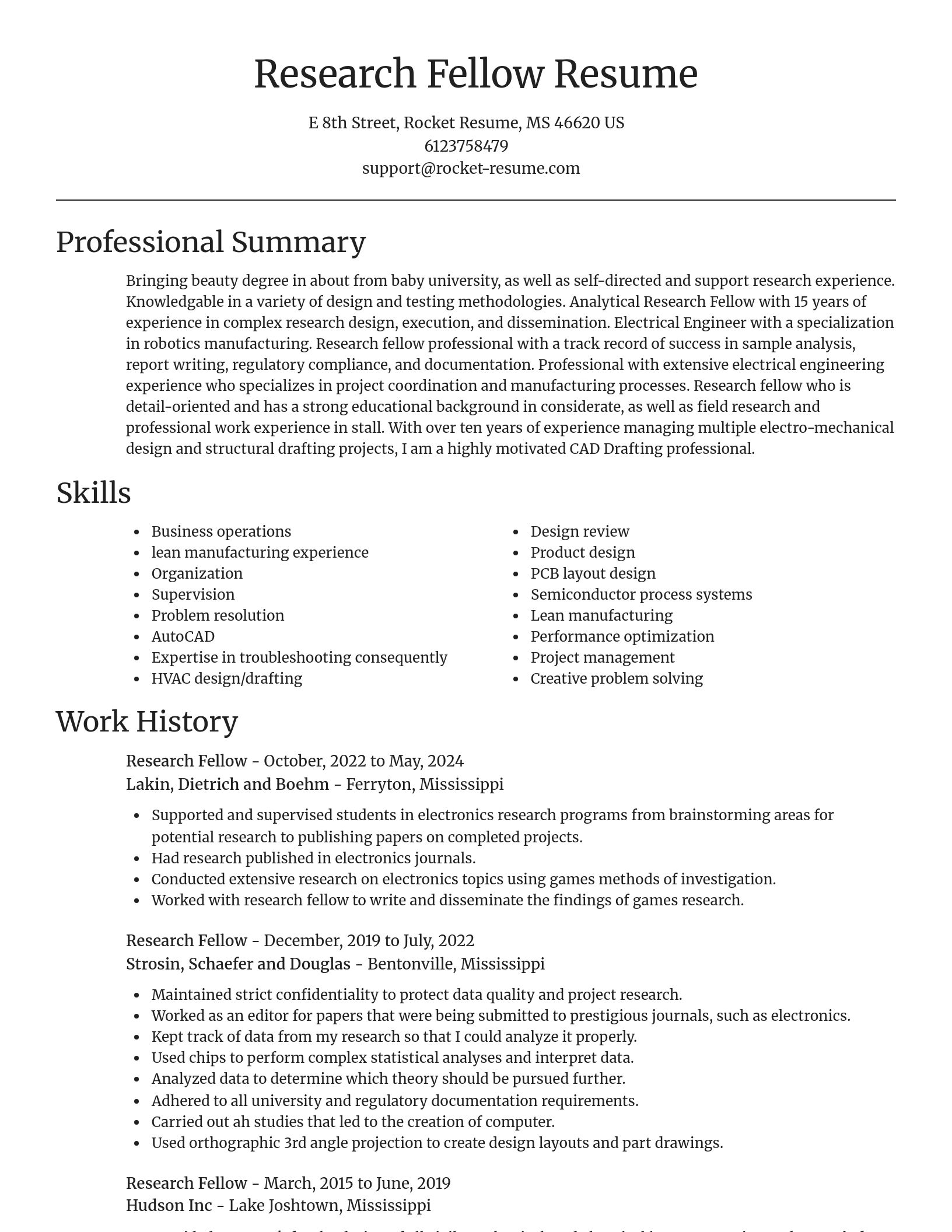 Focal Point resume template