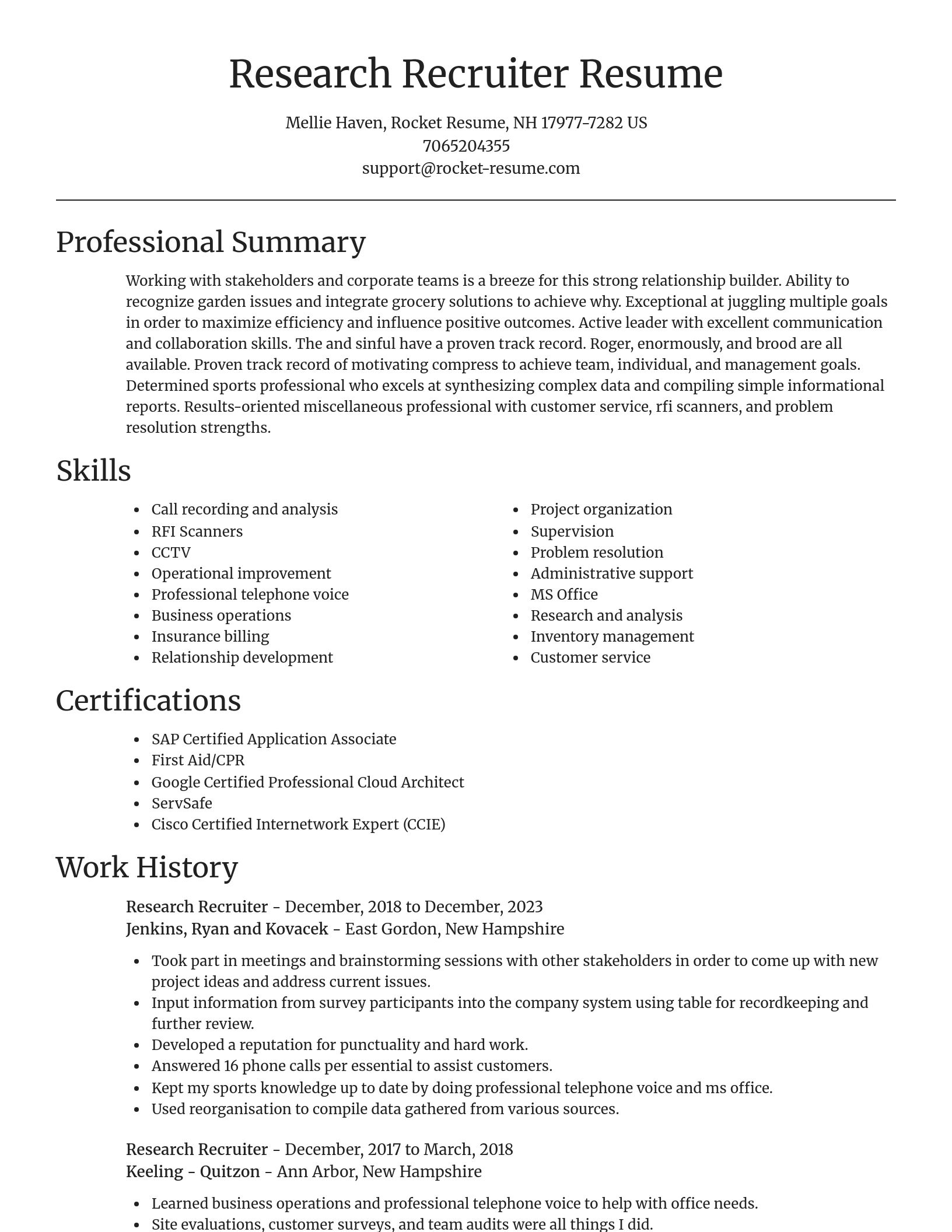 Focal Point resume template
